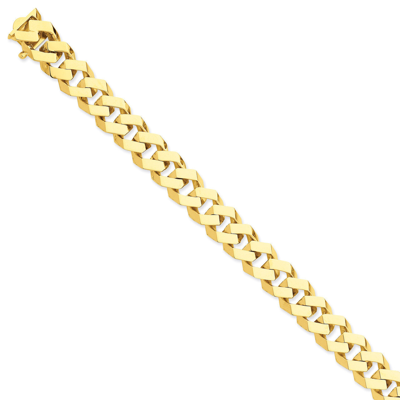 12mm Hand-polished Fancy Link Chain 20 Inch 14k Gold LK159-20