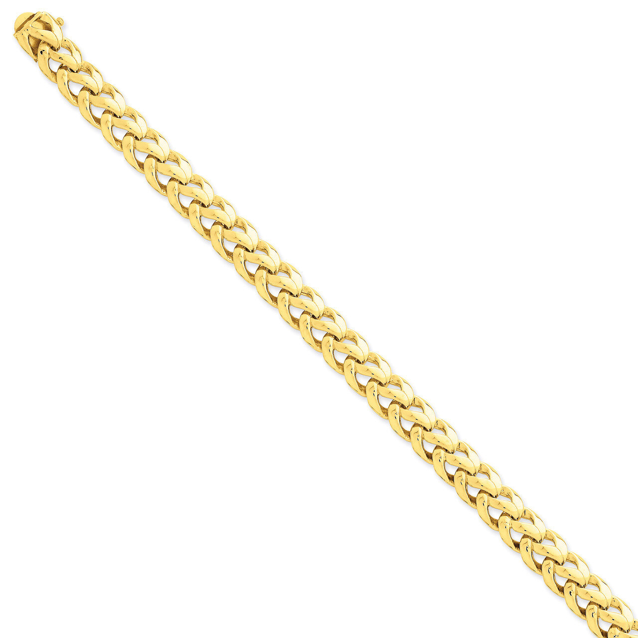 9mm Hand-Polished Fancy Link Chain 22 Inch 14k Gold LK174-22