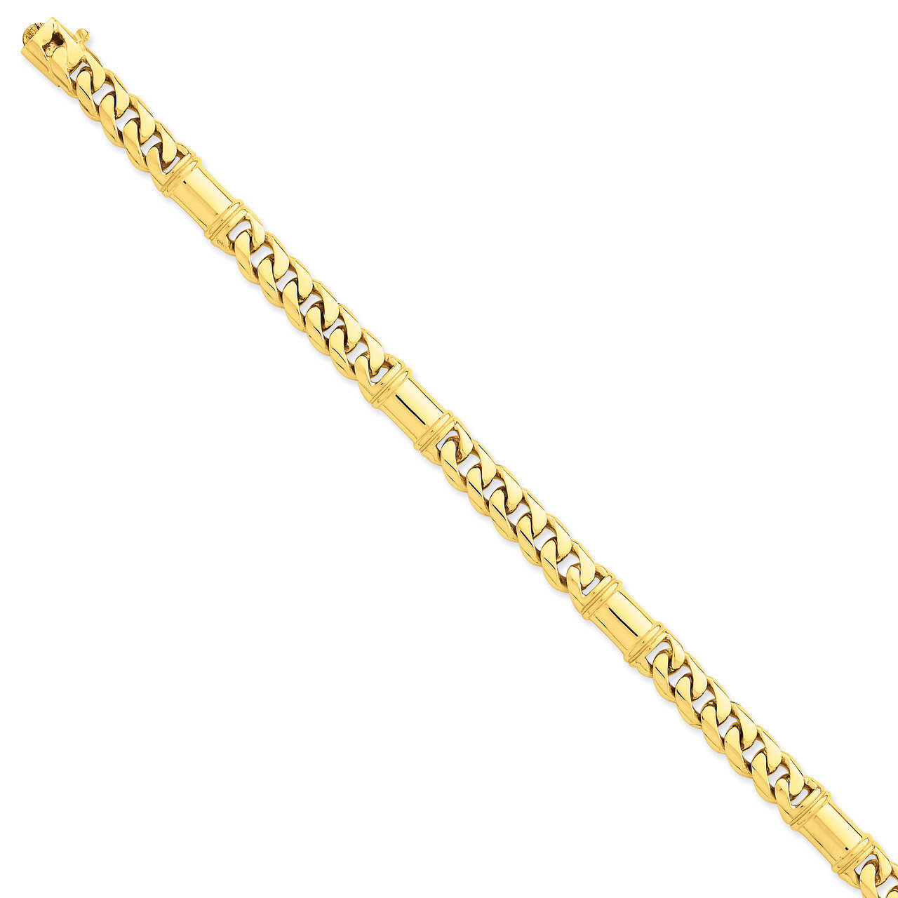 7.5mm Hand-polished Fancy Link Chain 8 Inch 14k Gold LK187-8, MPN: LK187-8, 886774404387