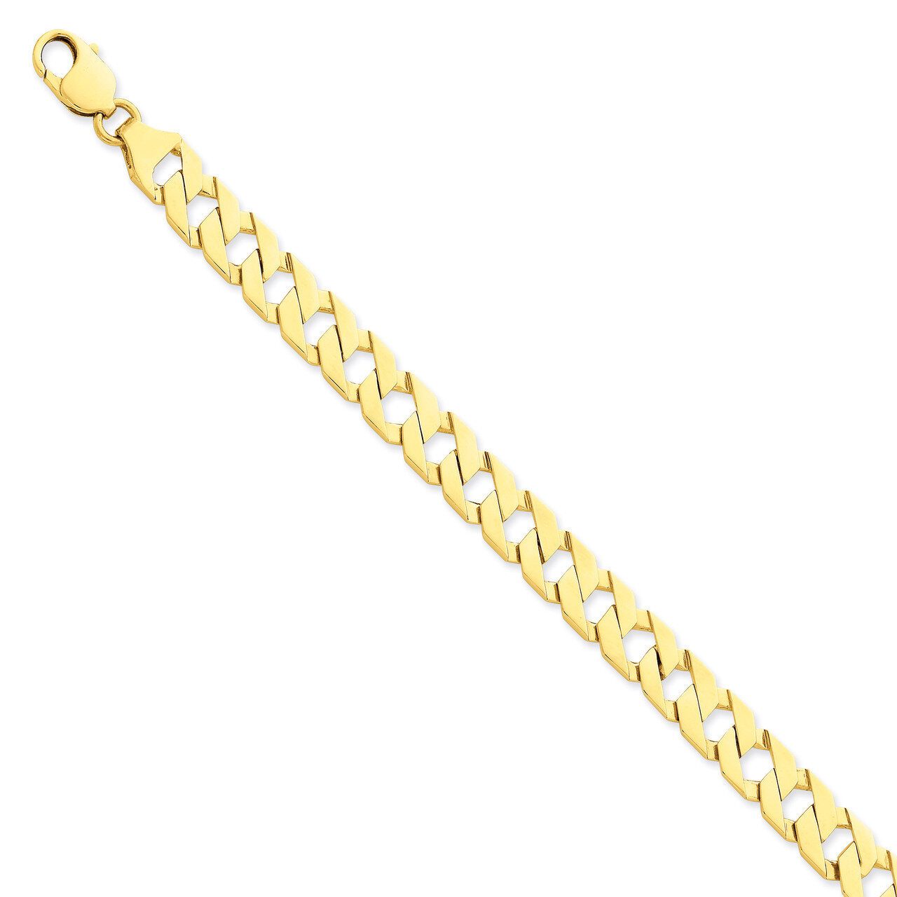 9.25mm Hand-polished Fancy Link Chain 8 Inch 14k Gold LK256-8, MPN: LK256-8, 886774404011