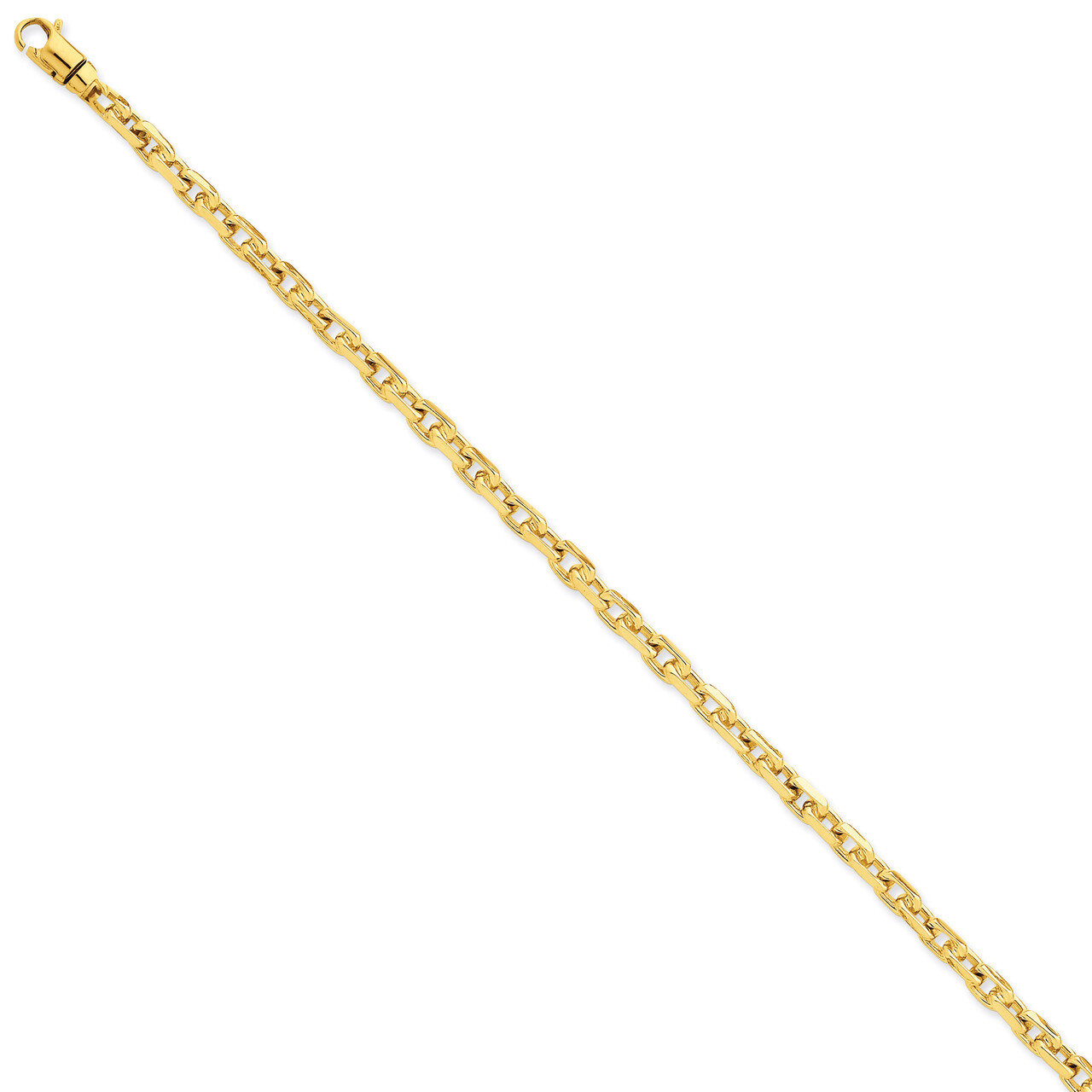 4.5mm Hand-Polished Link Chain 24 Inch 14k Gold LK302-24, MPN: LK302-24, 191101650796