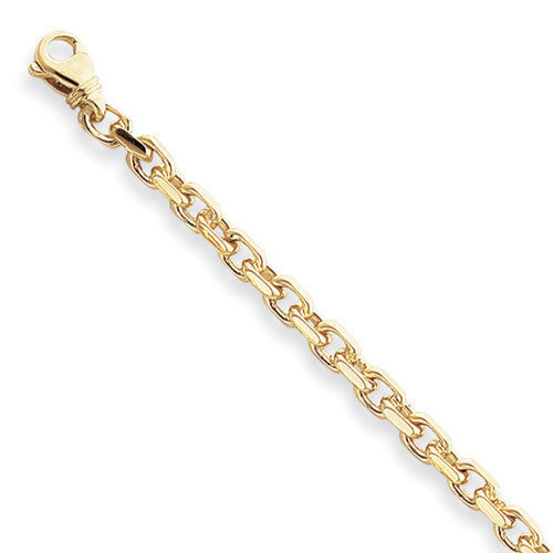 4.5mm Hand-polished Fancy Link Chain 8 Inch 14k Gold LK302-8, MPN: LK302-8, 886774405100