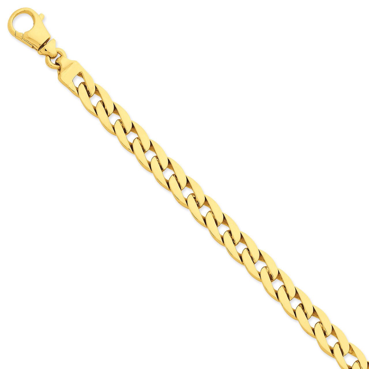 9.4mm Polished Fancy Link Bracelet 24 Inch 14k Gold LK374-24, MPN: LK374-24, 191101180484