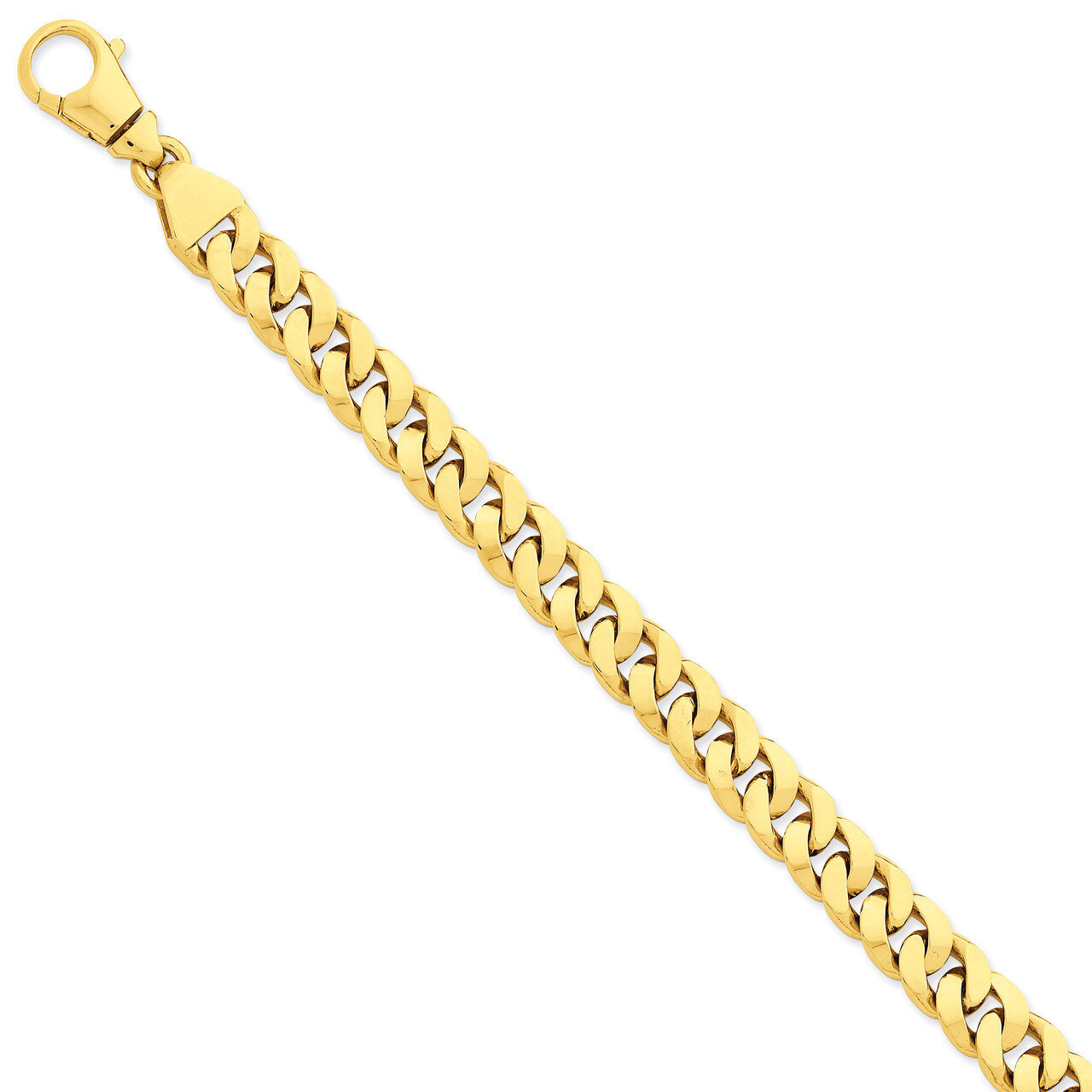 10.1mm Polished Fancy Link Bracelet 8.5 Inch 14k Gold LK386-8.5