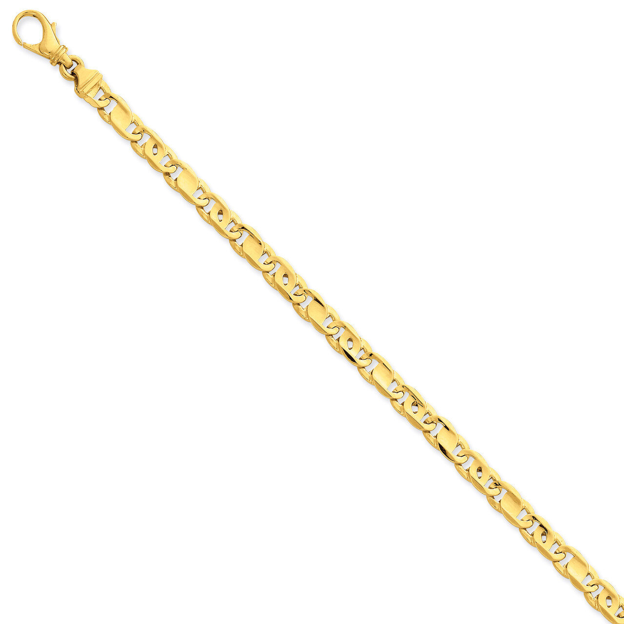 5.75mm Polished Fancy Link Bracelet 8.25 Inch 14k Gold LK399-8.25
