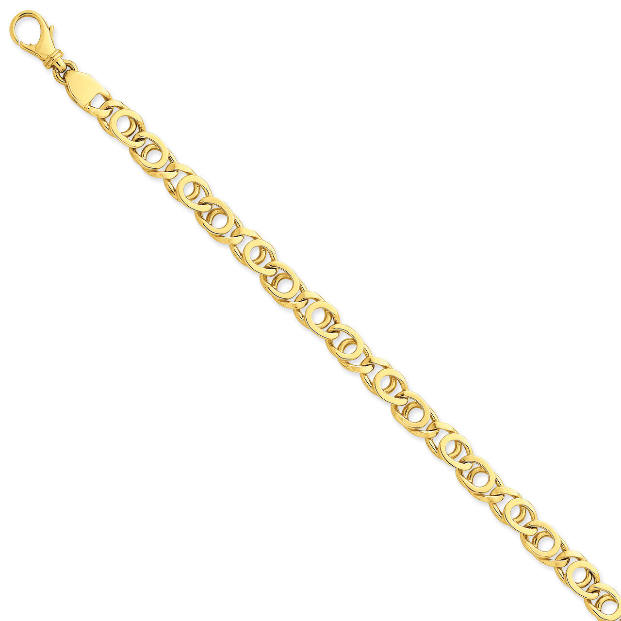 6.85mm Polished Fancy Link Necklace 20 Inch 14k Gold LK405-20, MPN: LK405-20, 191101180576