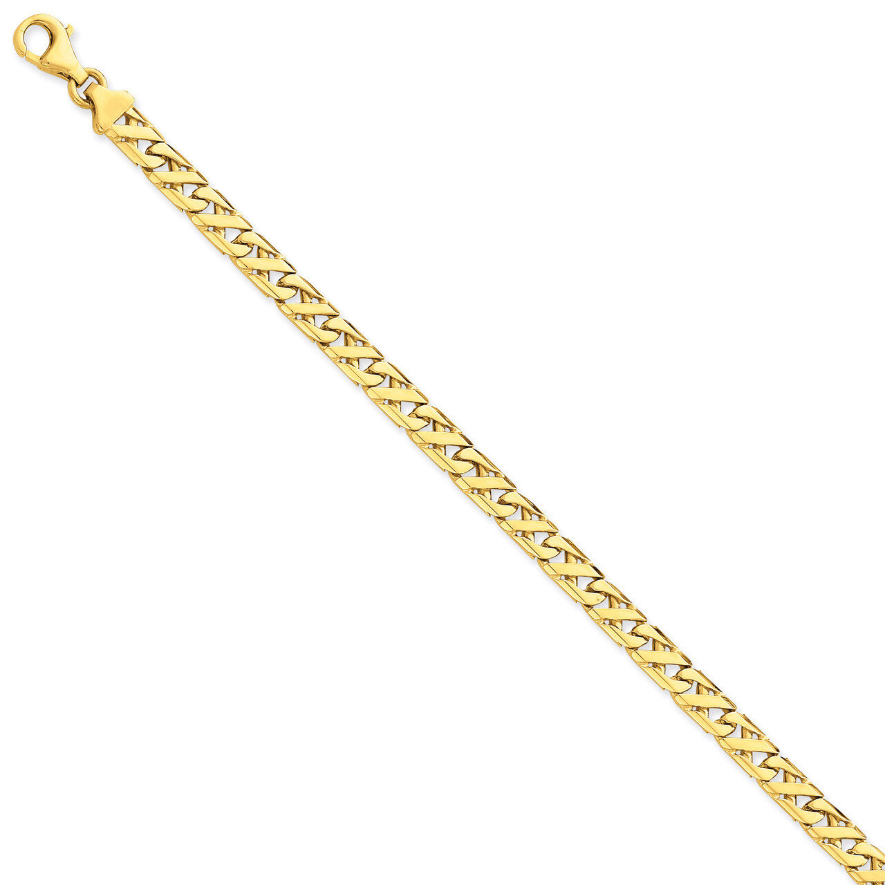 6mm Fancy Link Chain 24 Inch 14k Gold LK416-24, MPN: LK416-24, 191101651724