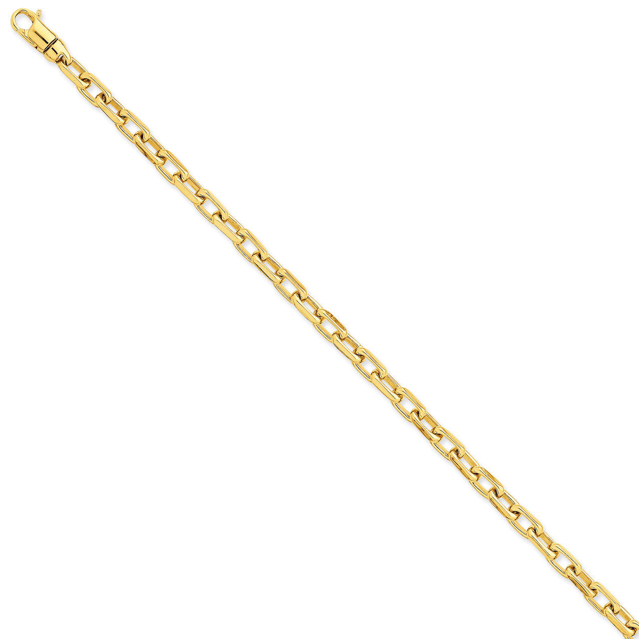 5.6mm Polished Fancy Link Chain 24 Inch 14k Gold LK437-24, MPN: LK437-24, 191101651960