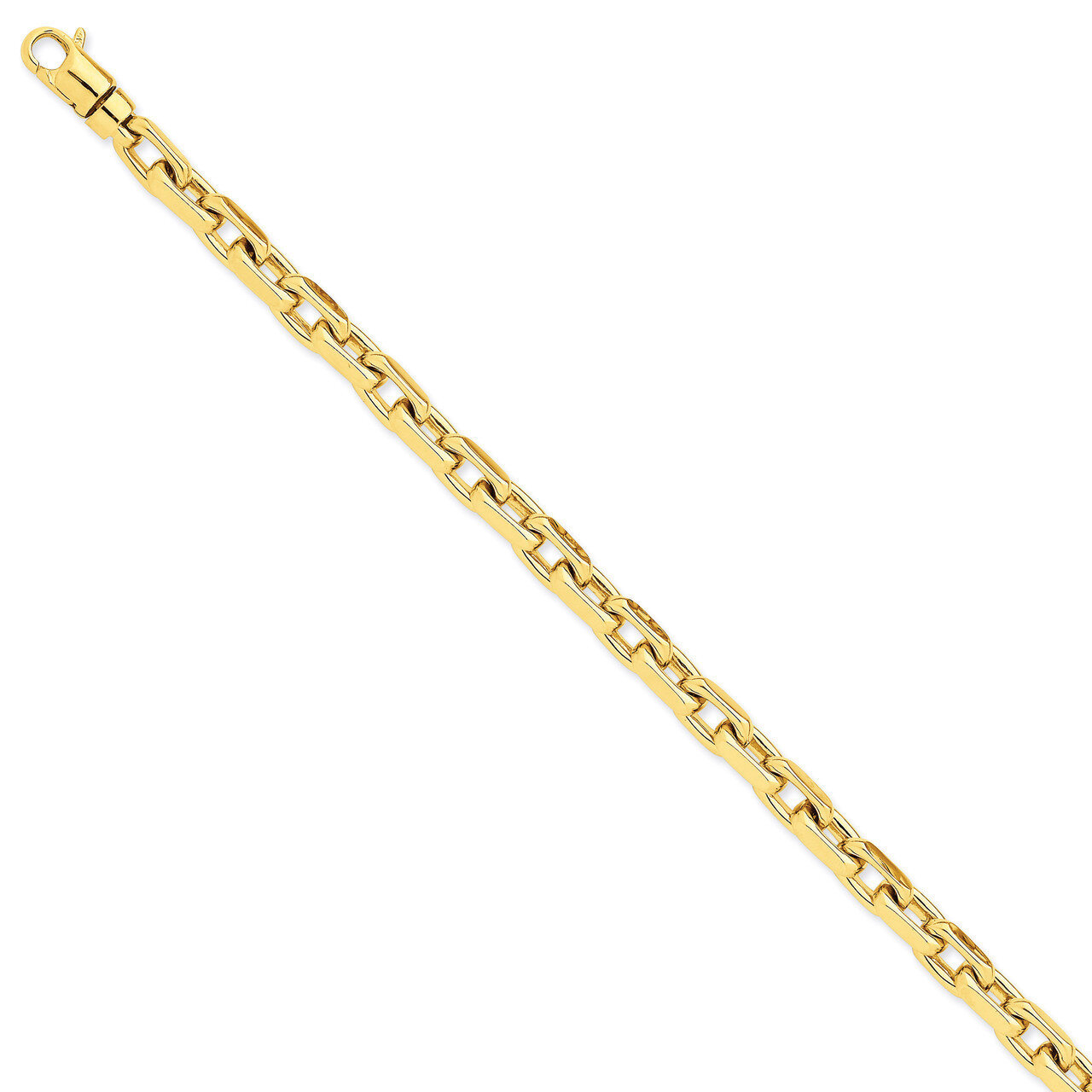 6.1mm Polished Fancy Link Bracelet 8.5 Inch 14k Gold LK440-8.5