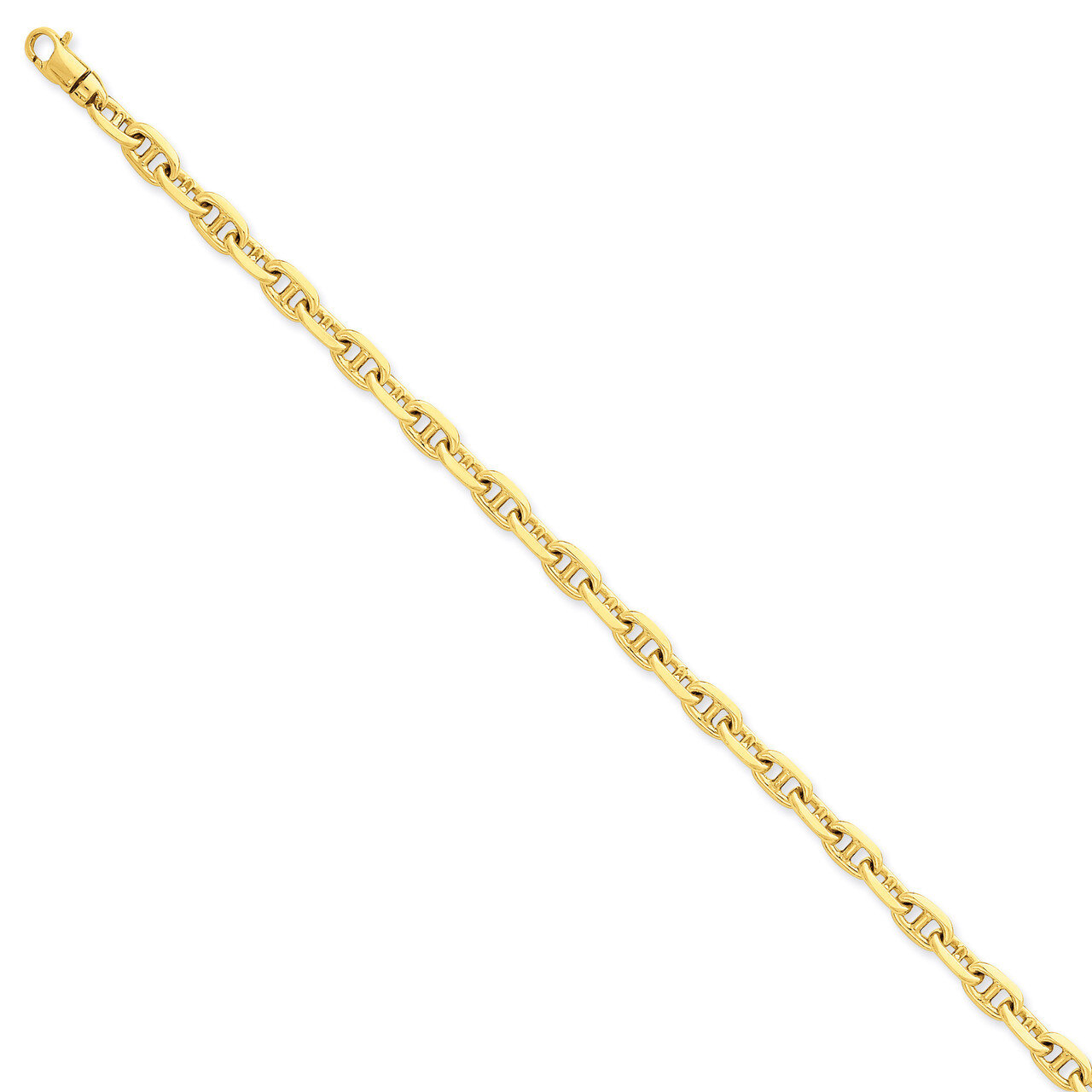 5mm Polished Fancy Link Necklace 20 Inch 14k Gold LK441-20, MPN: LK441-20, 191101652028