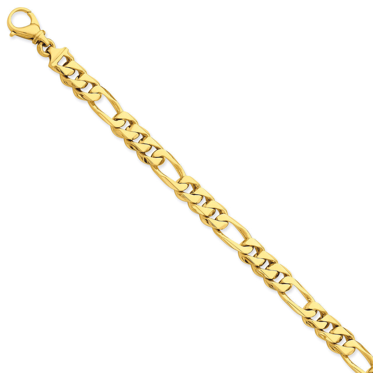 8mm Polished Fancy Link Chain 24 Inch 14k Gold LK459-24, MPN: LK459-24, 191101652110