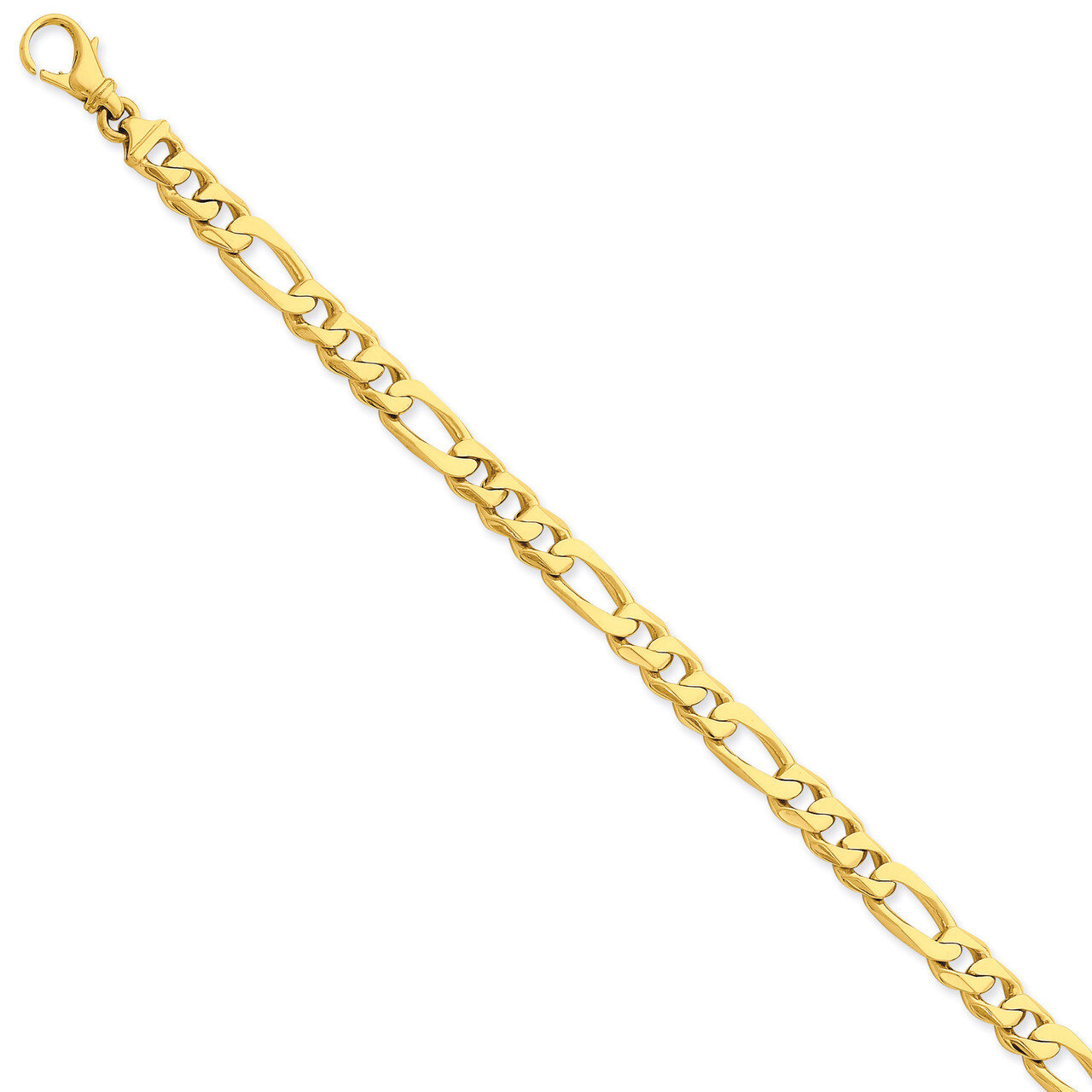 7mm Polished Fancy Link Bracelet 8 Inch 14k Gold LK461-8, MPN: LK461-8, 883957431215