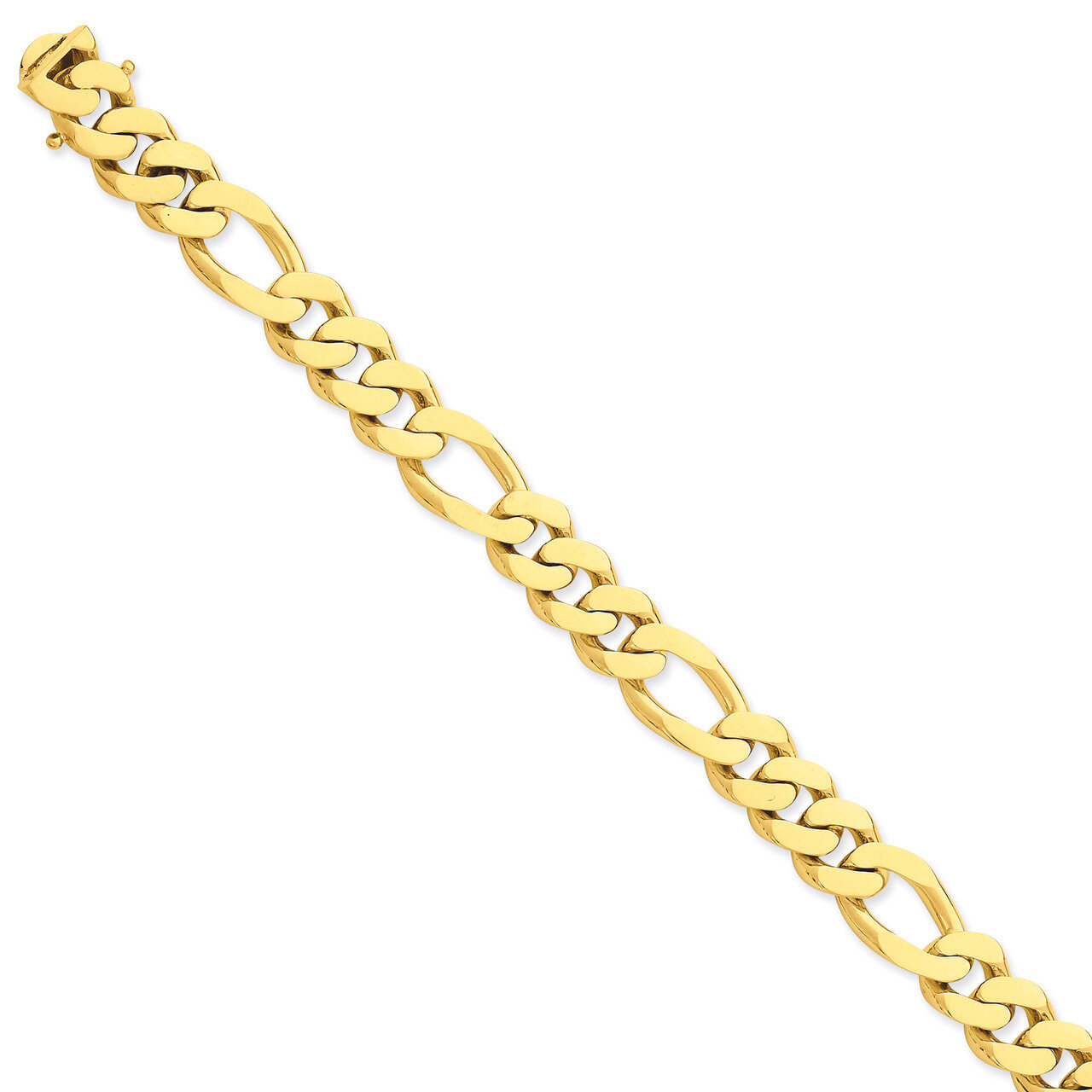 11.8mm Polished Fancy Link Bracelet 8.5 Inch 14k Gold LK465-8.5