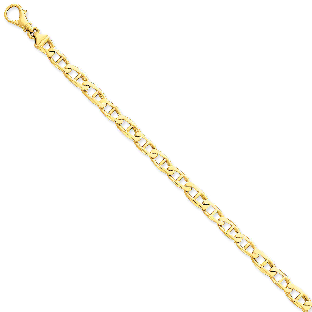 6.2mm Polished Fancy Link Chain 22 Inch 14k Gold LK500-22, MPN: LK500-22, 191101652585