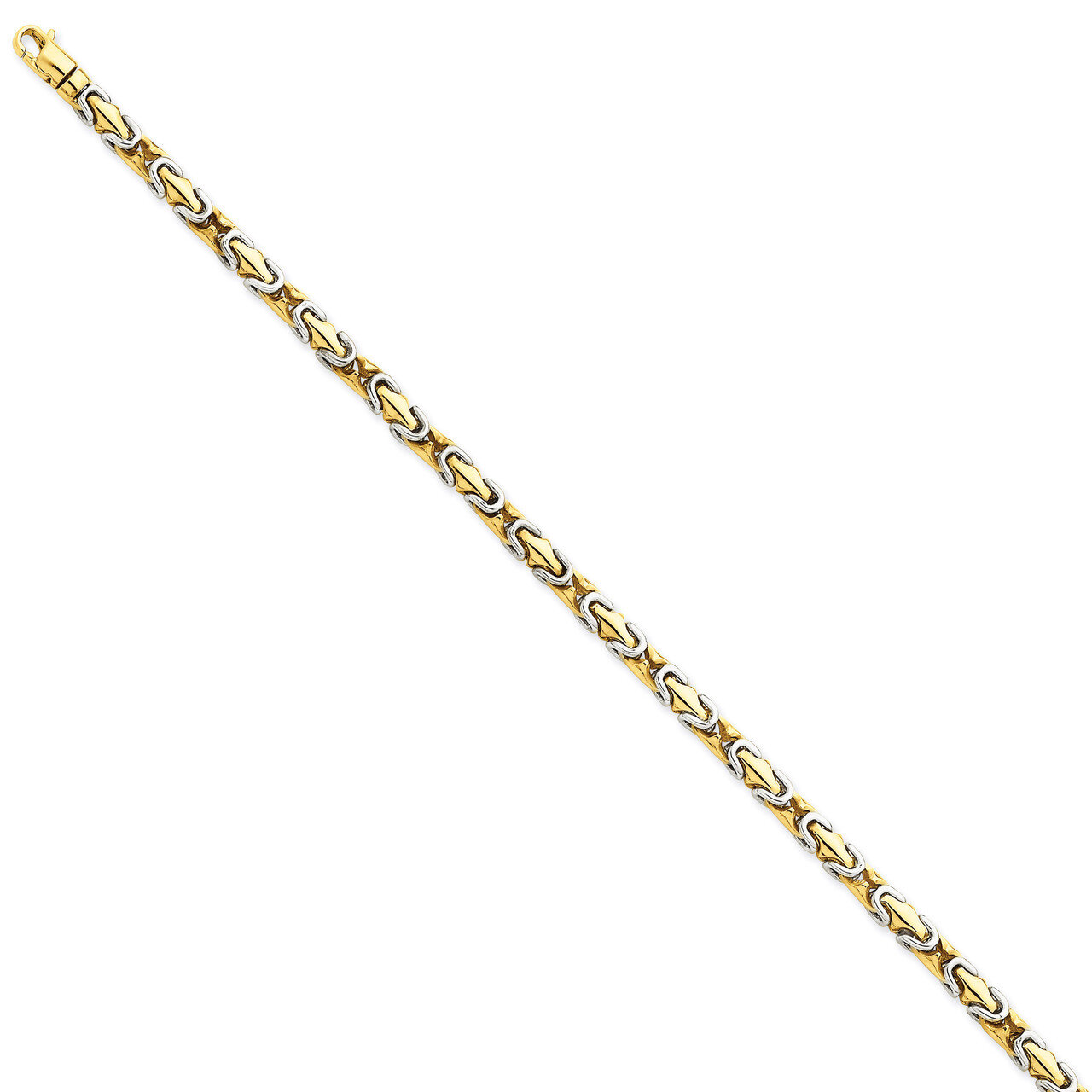 4.1mm Polished Fancy Link Chain 20 Inch 14k Two-Tone Gold LK571-20, MPN: LK571-20, 191101653414