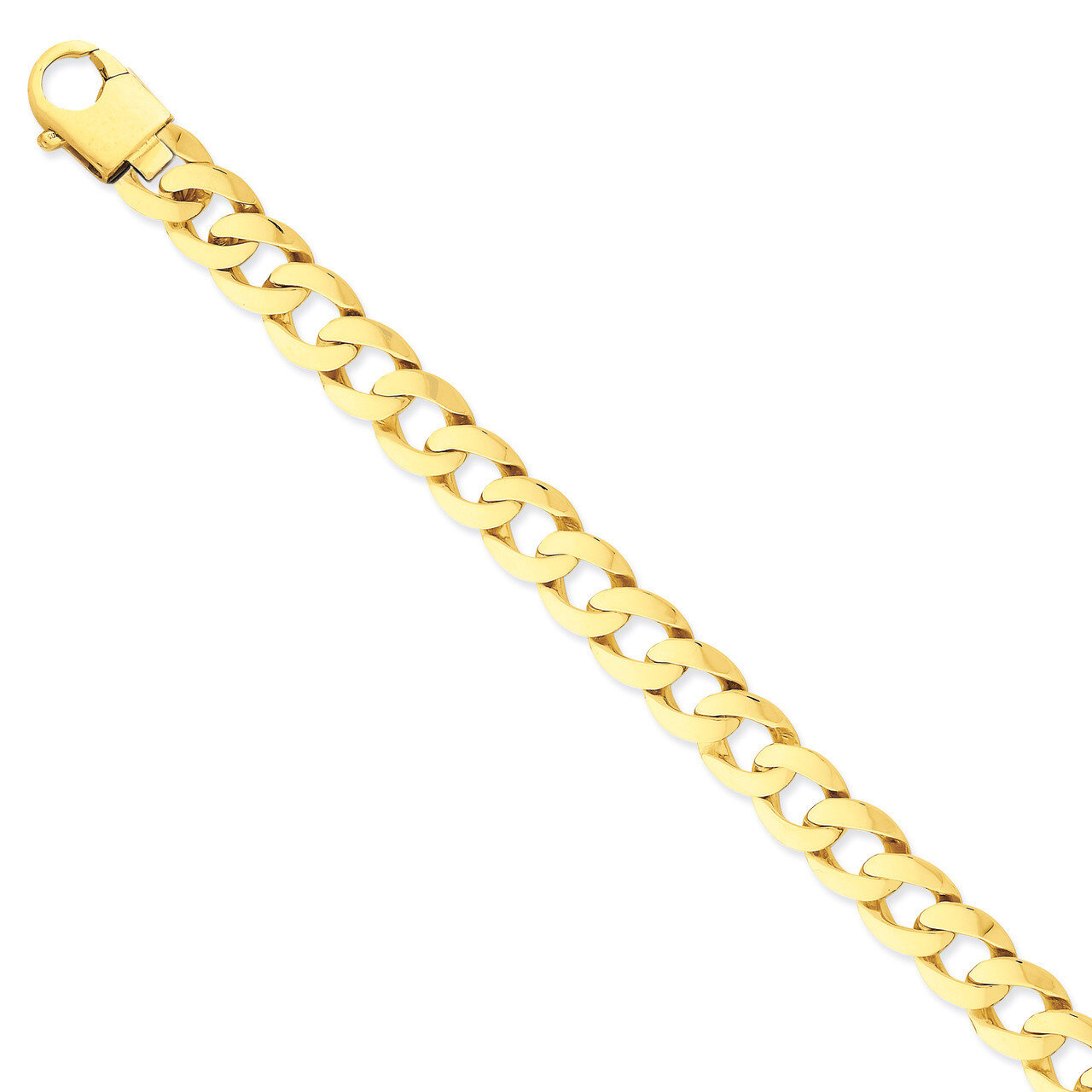 Fancy Curb Link Bracelet 22 Inch 14k Gold Polished LK665-22, MPN: LK665-22, 191101180767