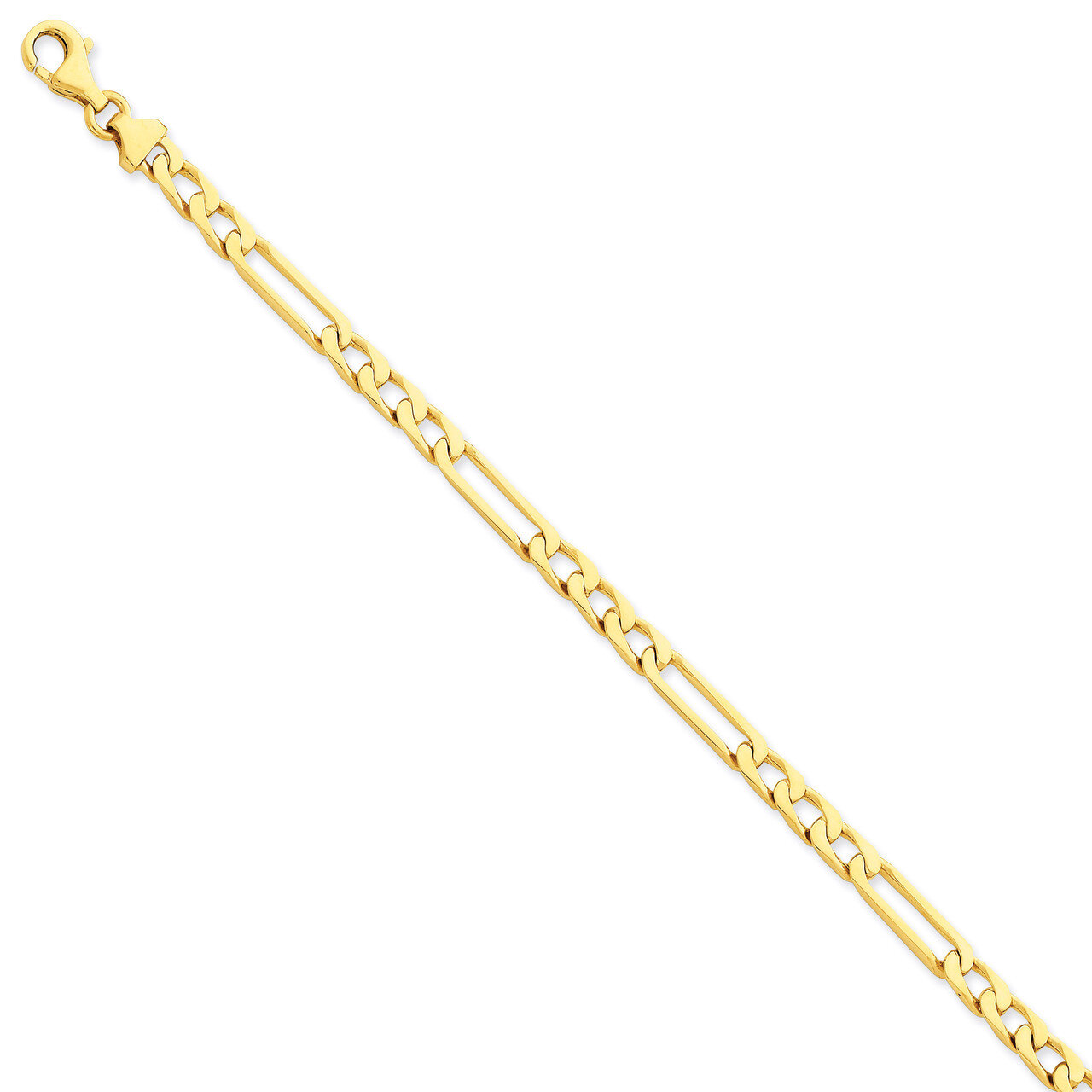 Figaro Link Chain 18 Inch 14k Gold Polished LK667-18