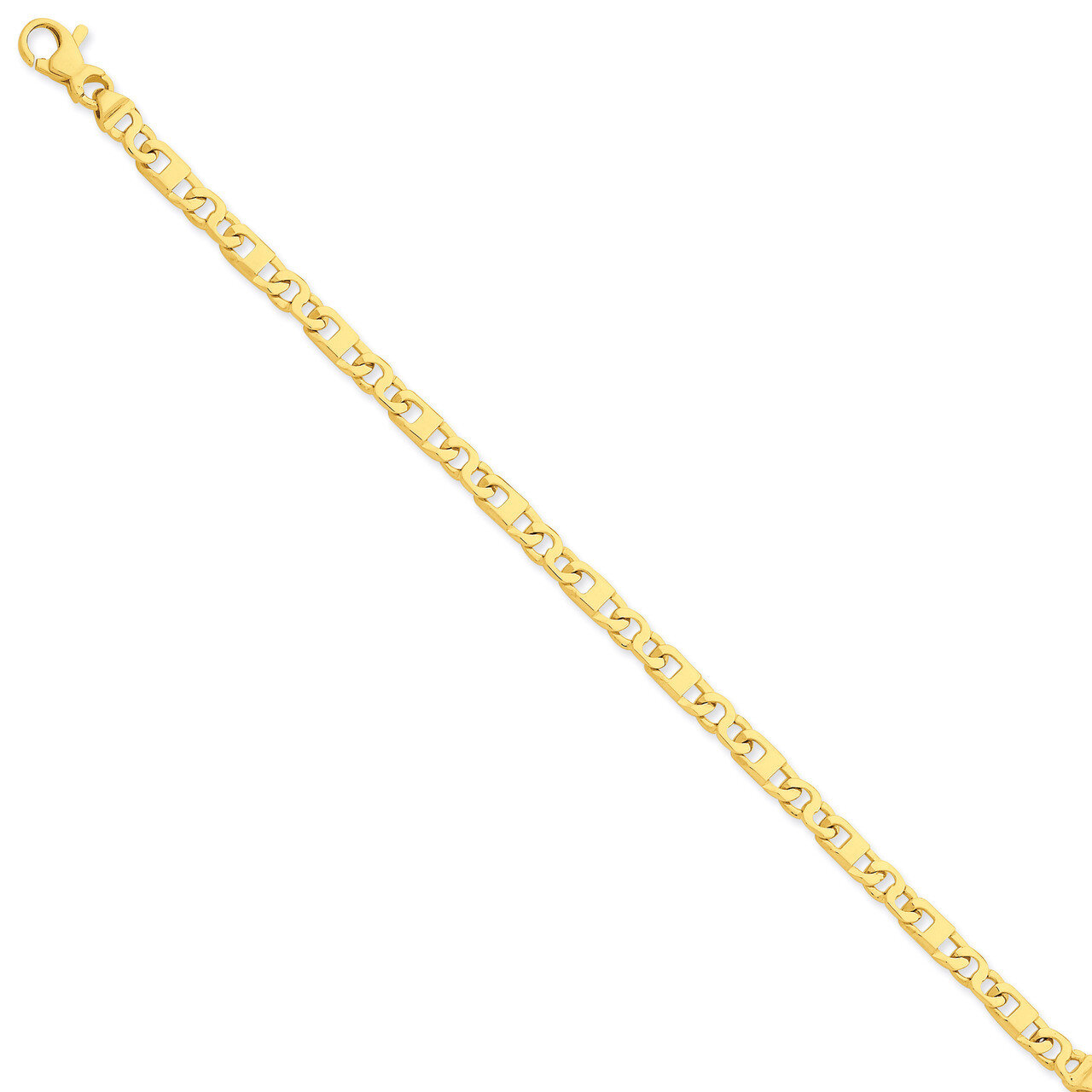 Fancy Link Chain 7.25 Inch 14k Gold LK669-7.25