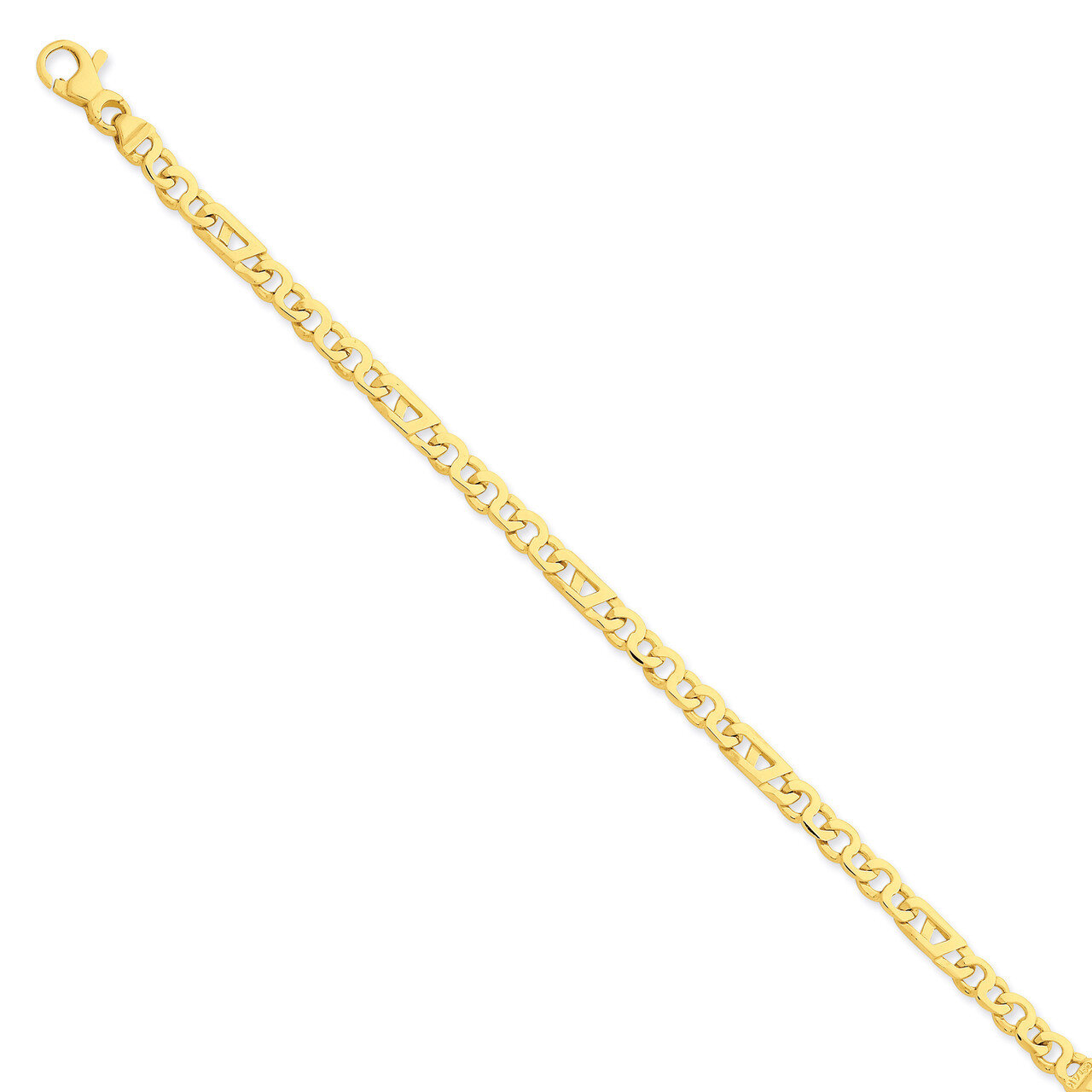 Fancy Link Chain 7 Inch 14k Gold LK670-7, MPN: LK670-7, 886774404264