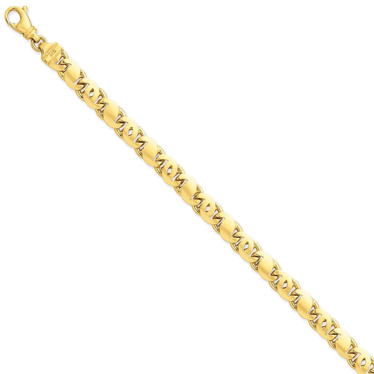 Fancy S-Link Chain 22 Inch 14k Gold Polished LK675-22