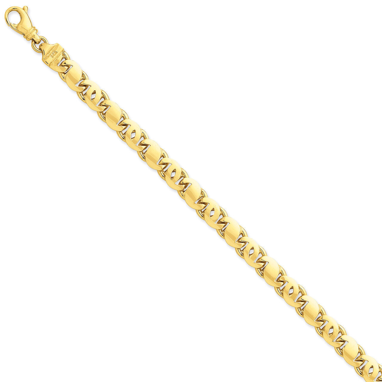 Fancy S-Link Chain 24 Inch 14k Gold Polished LK675-24, MPN: LK675-24, 191101653773