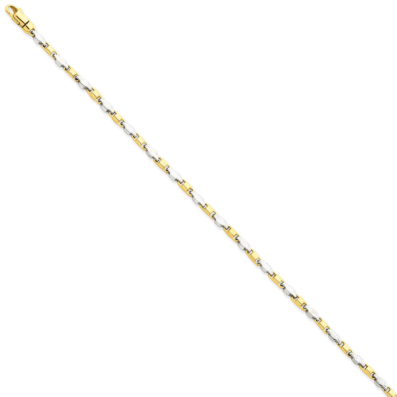 2.25mm Fancy Link Chain 18 Inch 14k Two-Tone Gold LK694-18