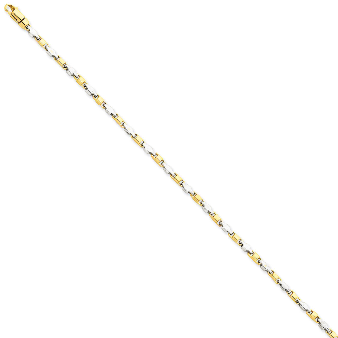 2.25mm Fancy Link Chain 22 Inch 14k Two-Tone Gold LK694-22, MPN: LK694-22, 191101653940