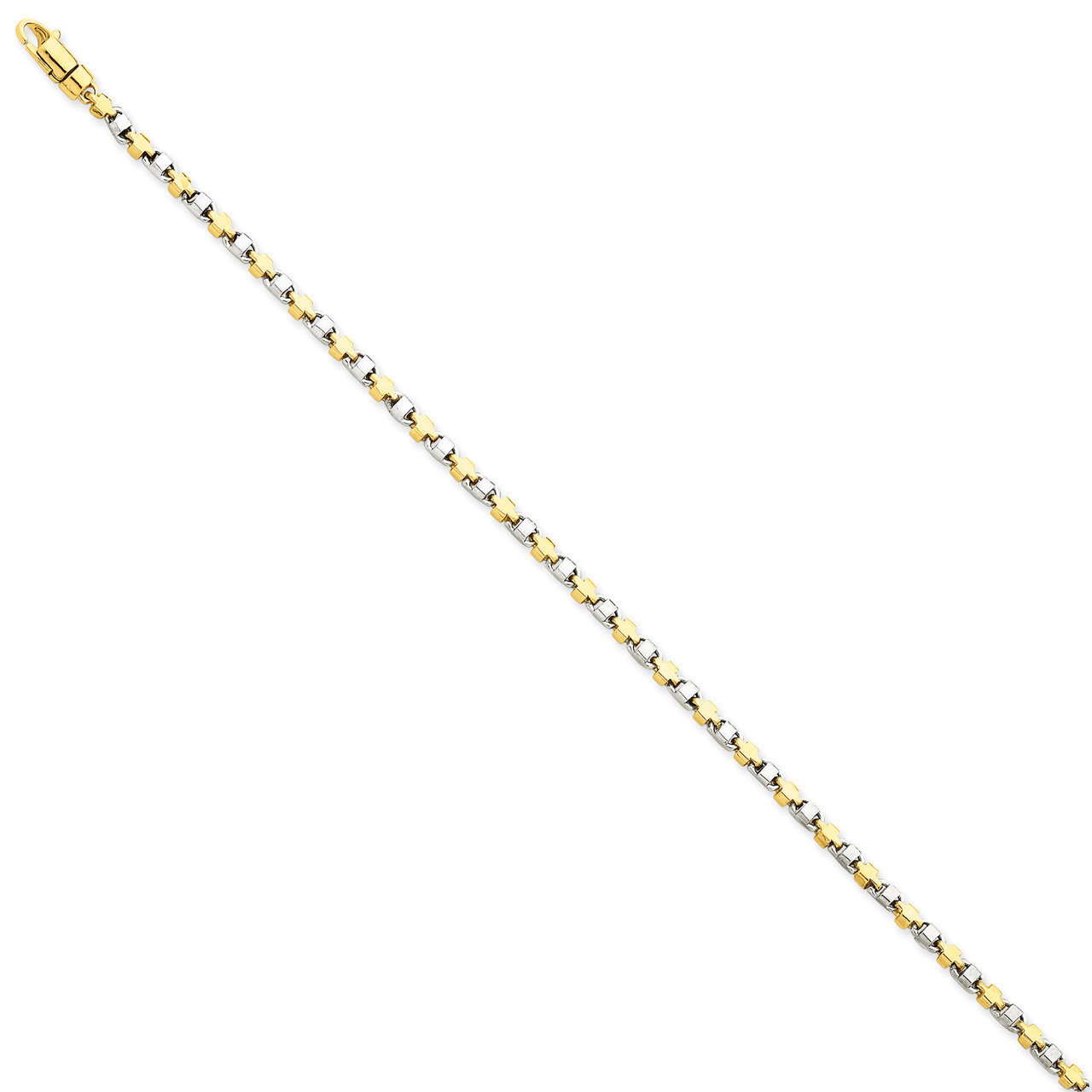 2.5mm Fancy Link Chain 18 Inch 14k Two-Tone Gold LK695-18