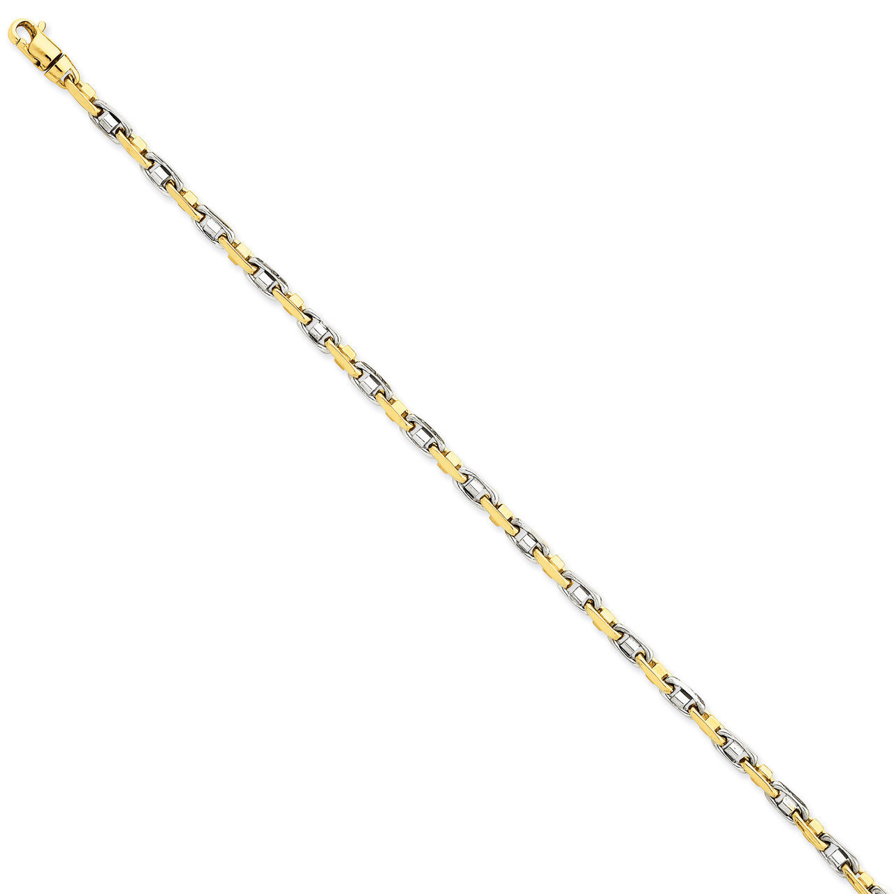 3.5mm Fancy Link Chain 18 Inch 14k Two-Tone Gold LK696-18, MPN: LK696-18, 191101653995