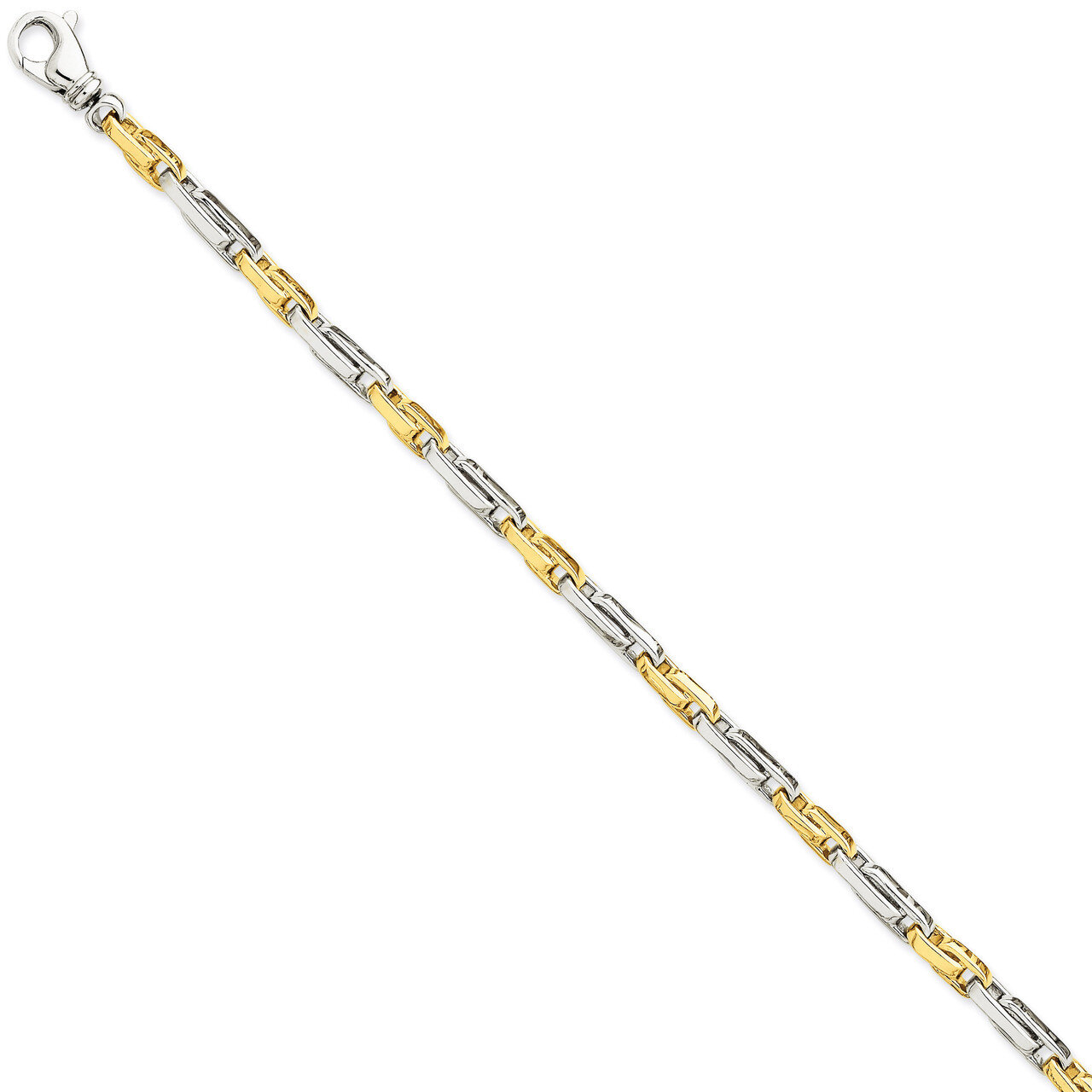 5mm Fancy Link Chain 24 Inch 14k Two-Tone Gold LK698-24, MPN: LK698-24, 191101654077