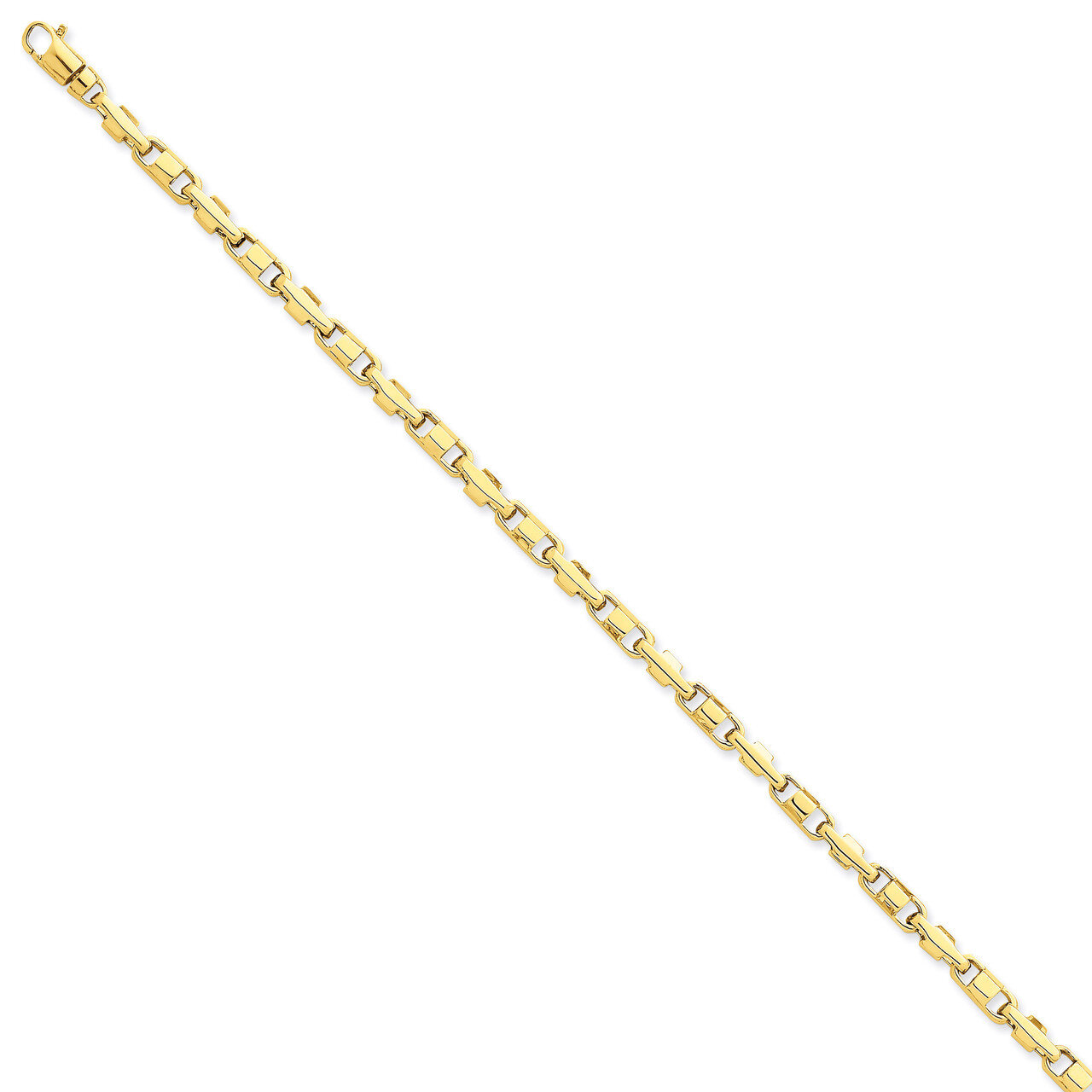 3.75mm Polished Fancy Link Chain 18 Inch 14k Gold LK737-18, MPN: LK737-18, 191101654558