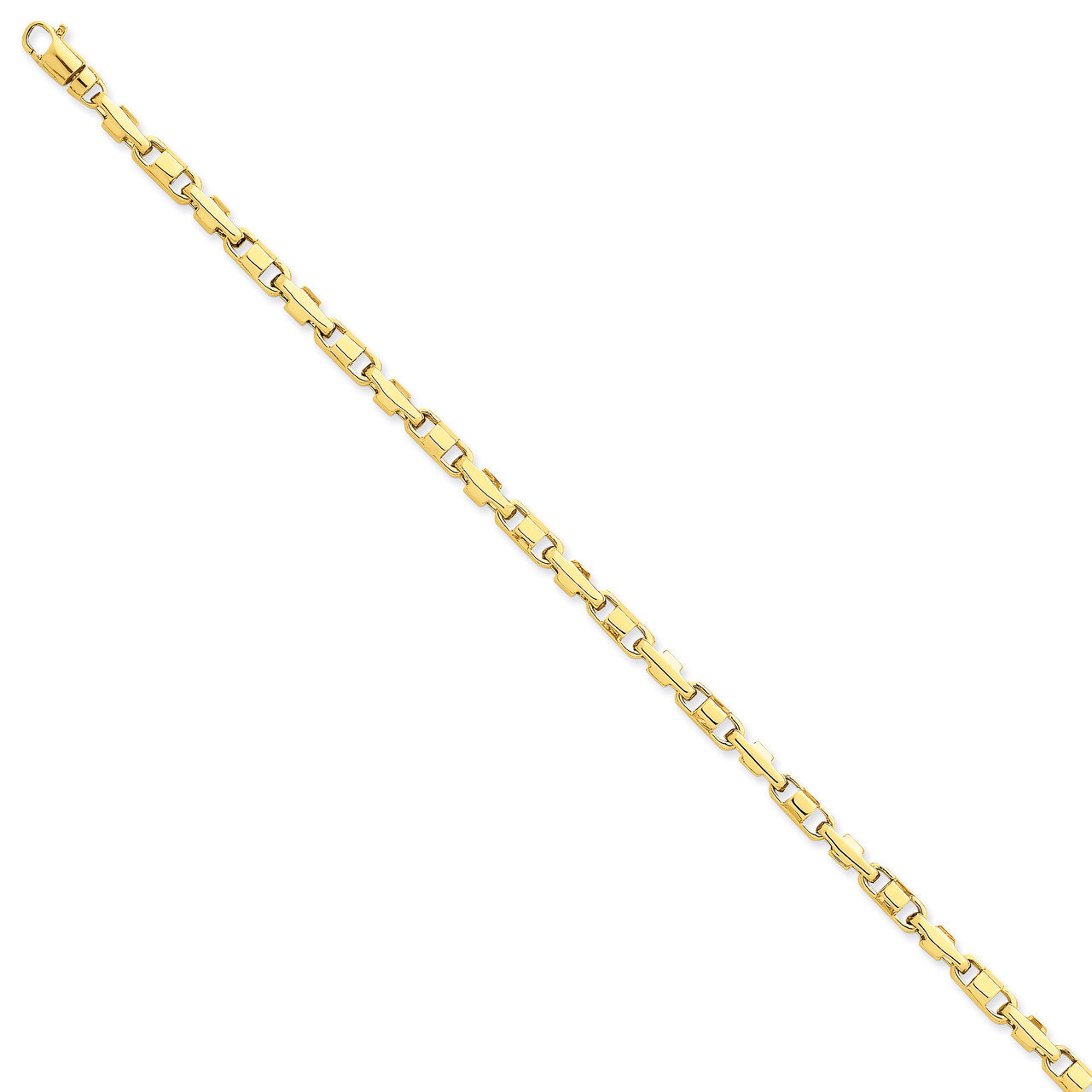 3.75mm Polished Fancy Link Chain 20 Inch 14k Gold LK737-20, MPN: LK737-20, 191101654565