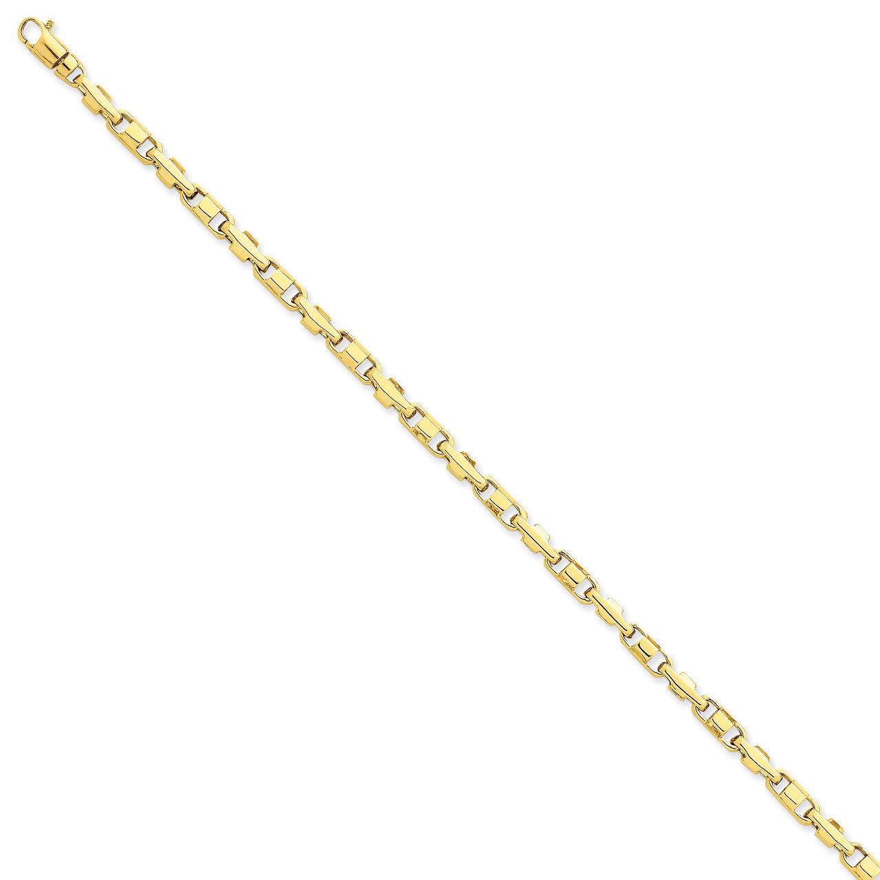 3.75mm Polished Fancy Link Chain 22 Inch 14k Gold LK737-22, MPN: LK737-22, 191101654572