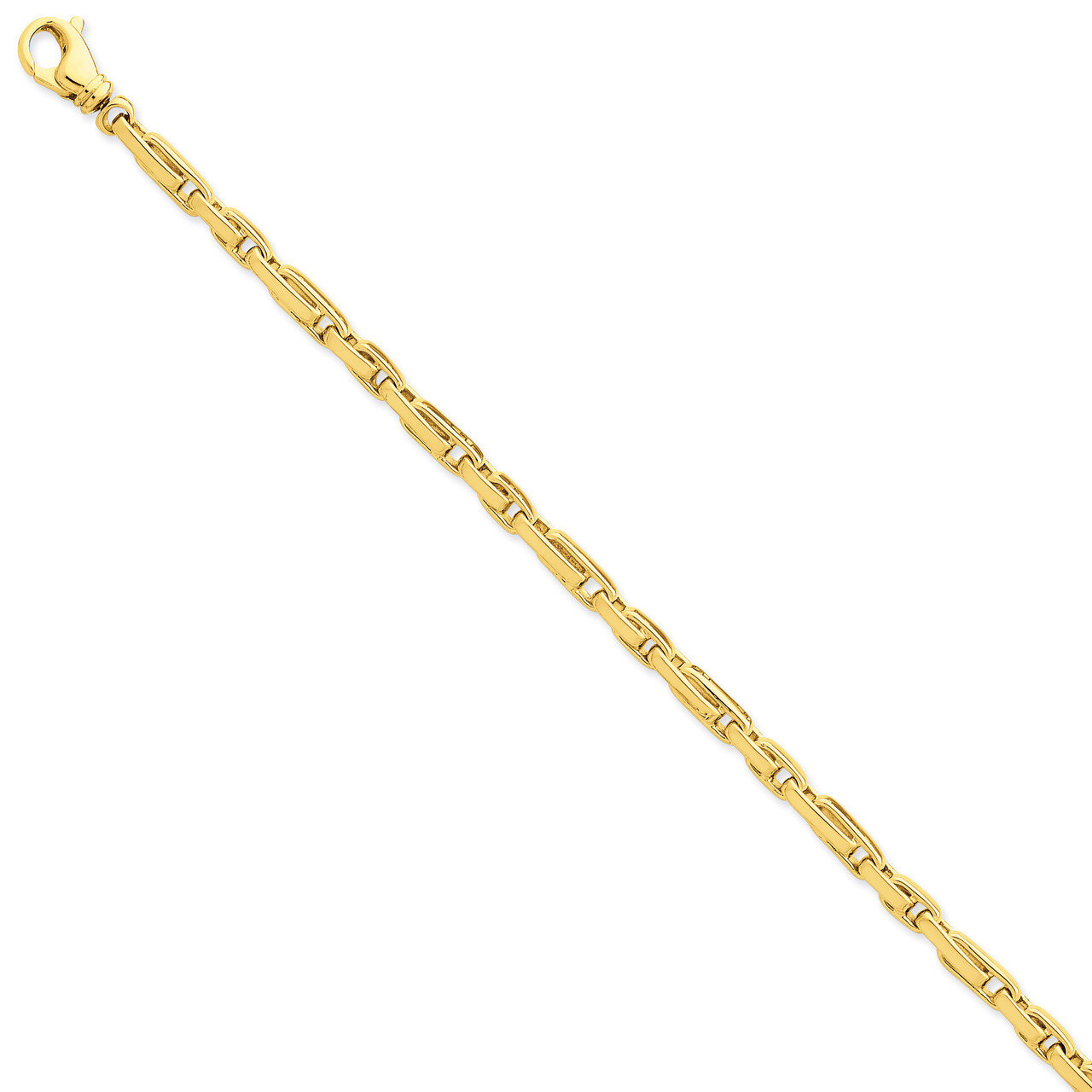 4.5mm Polished Fancy Link Chain 24 Inch 14k Gold LK738-24, MPN: LK738-24, 191101654626