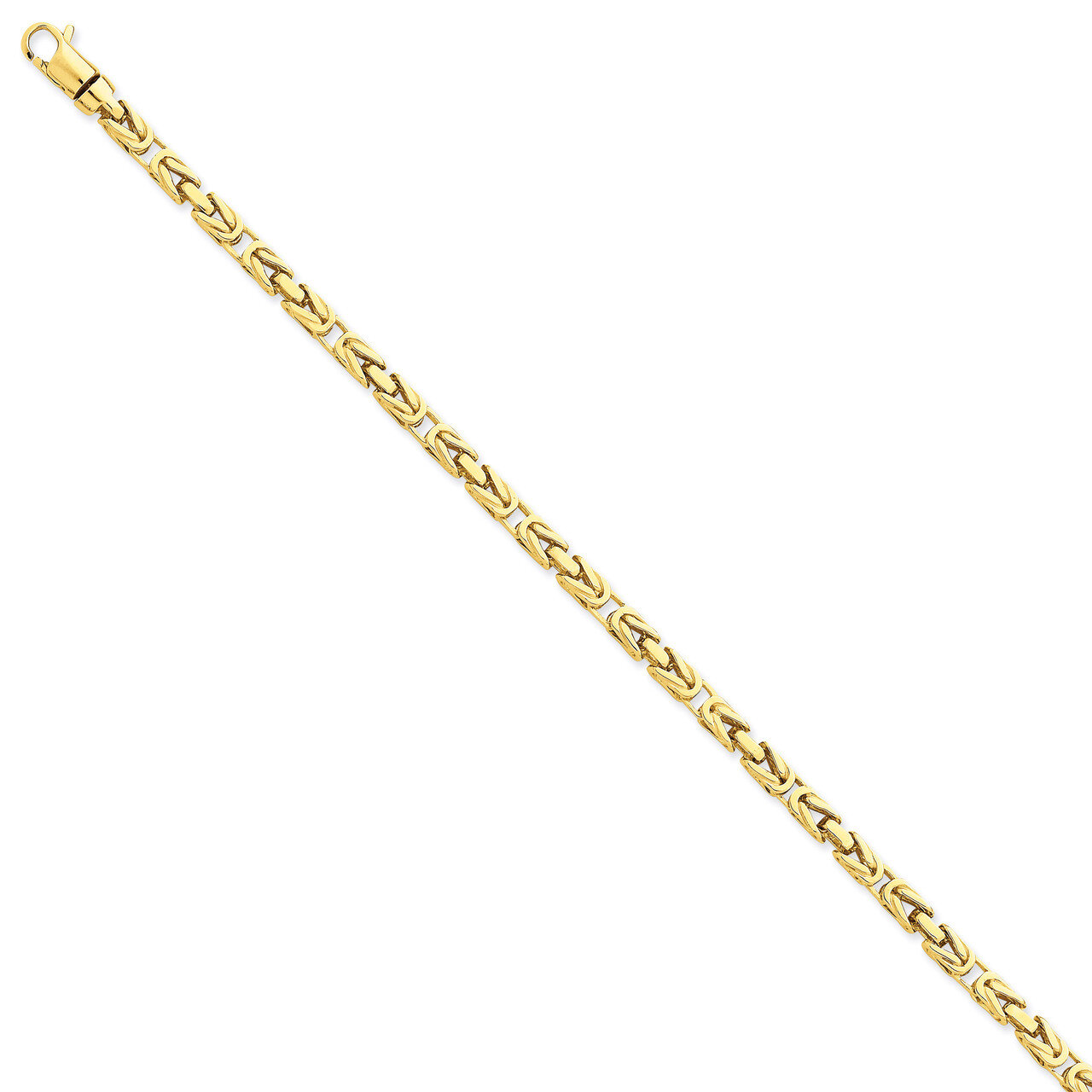 3.75mm Polished Byzantine Link Chain 20 Inch 14k Gold LK744-20, MPN: LK744-20, 191101654657