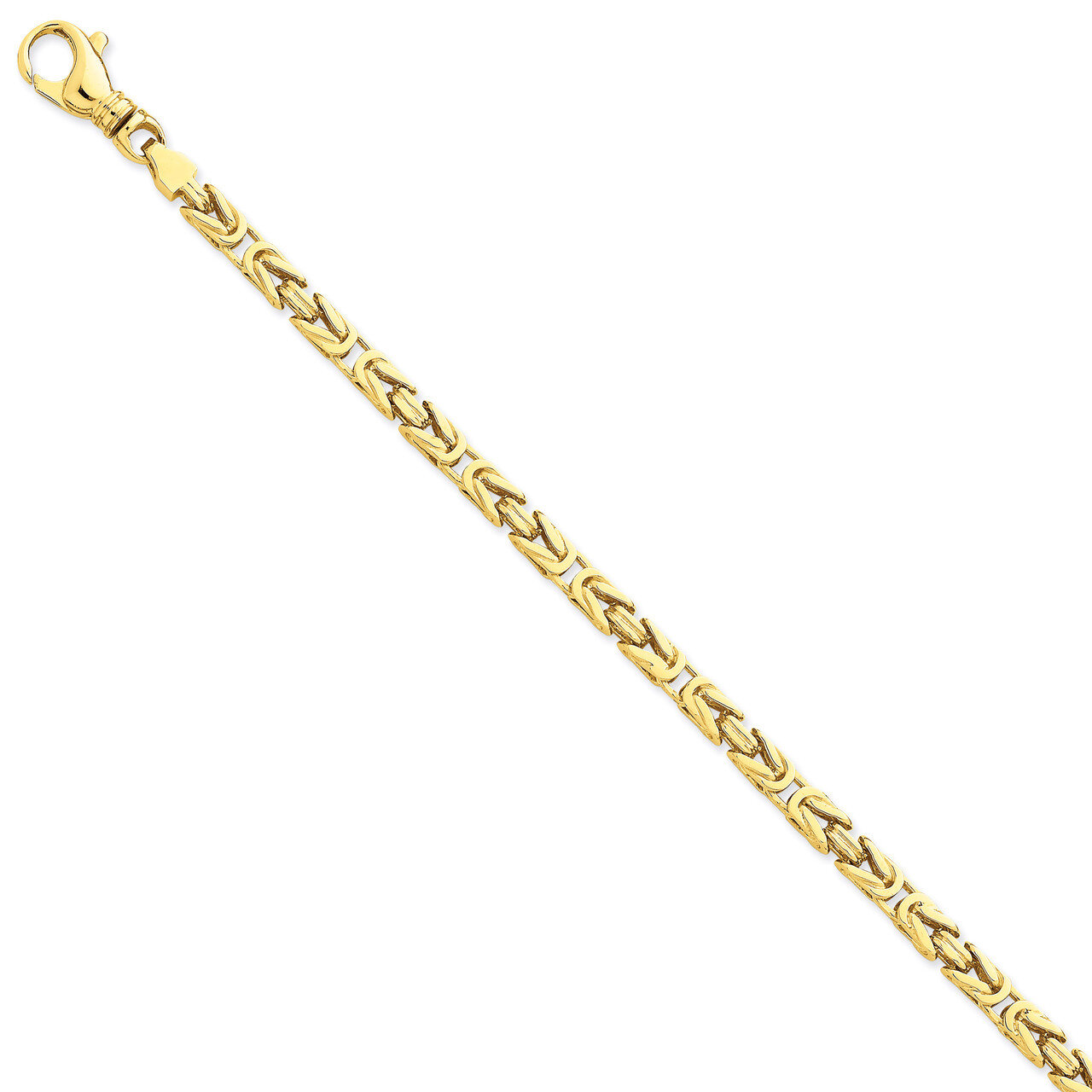 4.75mm Polished Byzantine Link Chain 24 Inch 14k Gold LK745-24, MPN: LK745-24, 191101654718