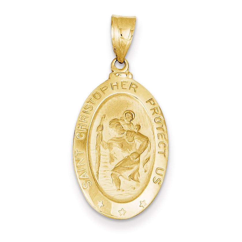 Saint Christopher Medal Pendant 14k Gold M1478, MPN: M1478, 637218167029