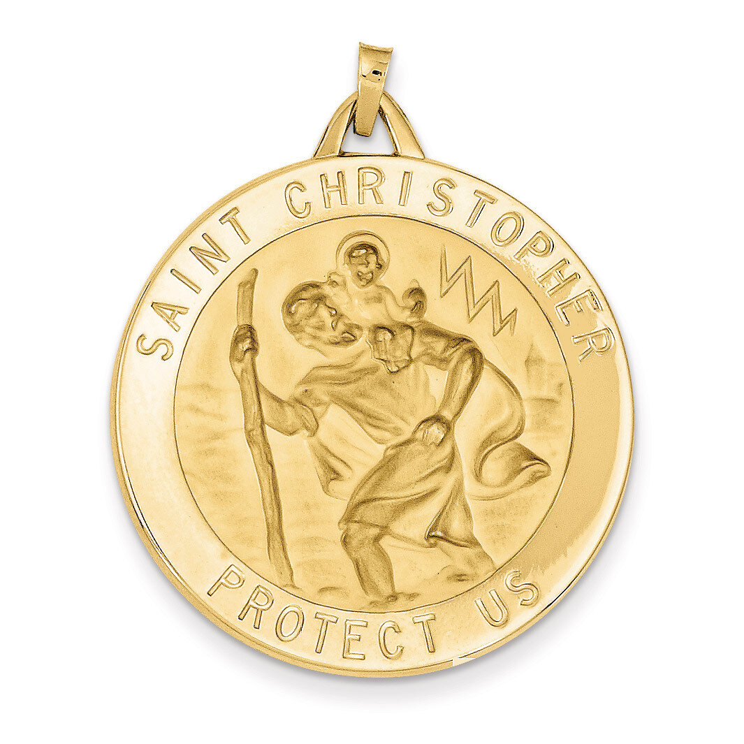 Saint Christopher Medal Pendant 14k Gold M1488