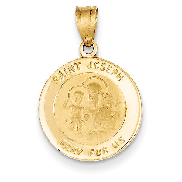Saint Joseph Medal Charm 14k Gold M1505