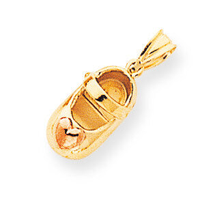 Baby Shoe Charm 14k Two-Tone Gold M1745