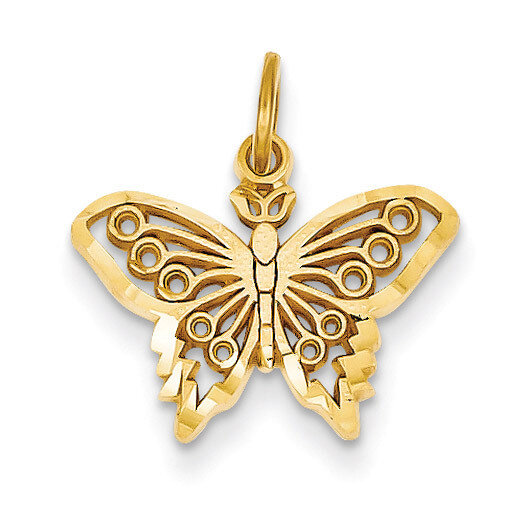 Butterfly Charm 14k Gold M658