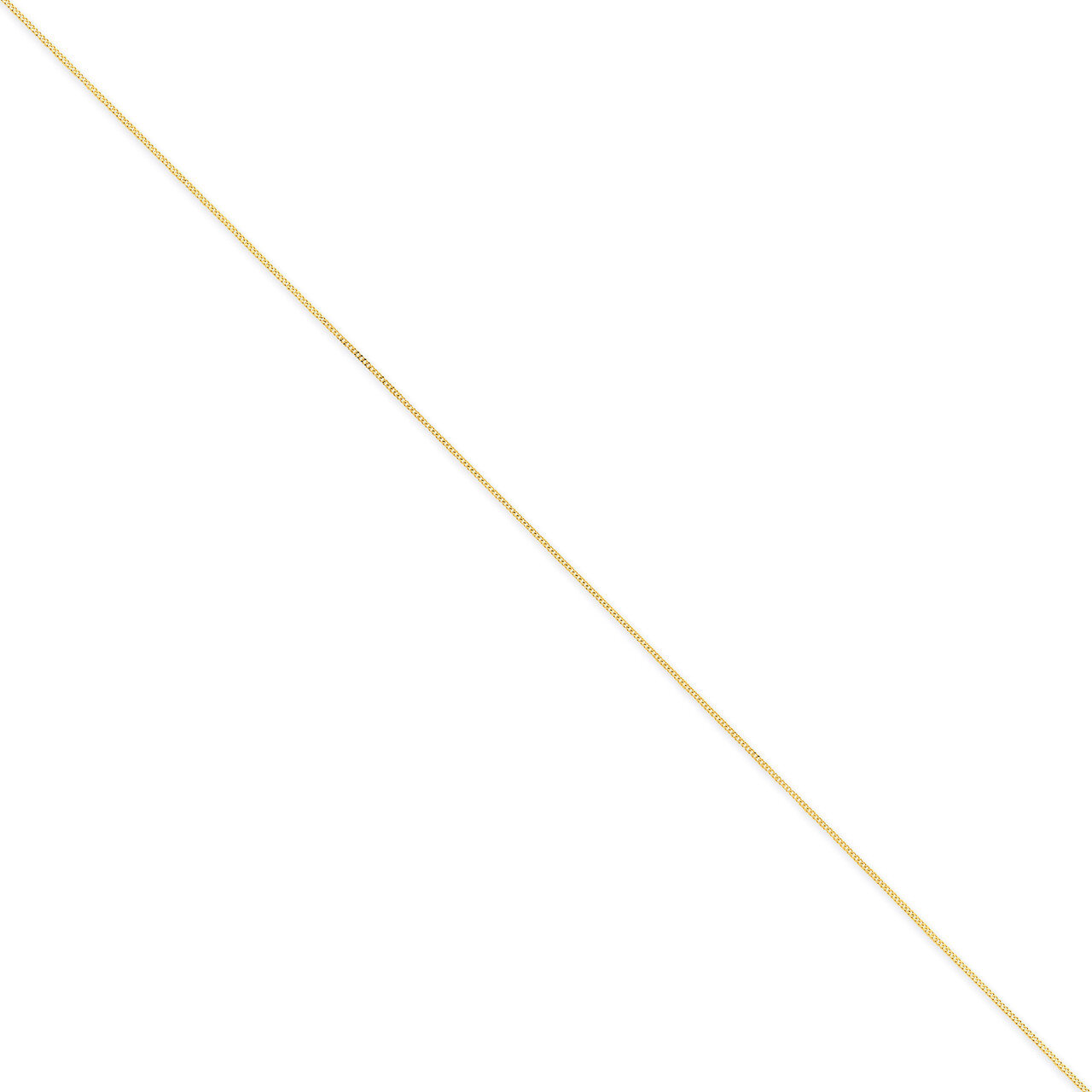 0.9mm Curb Pendant Chain 16 Inch 14k Gold PEN101-16