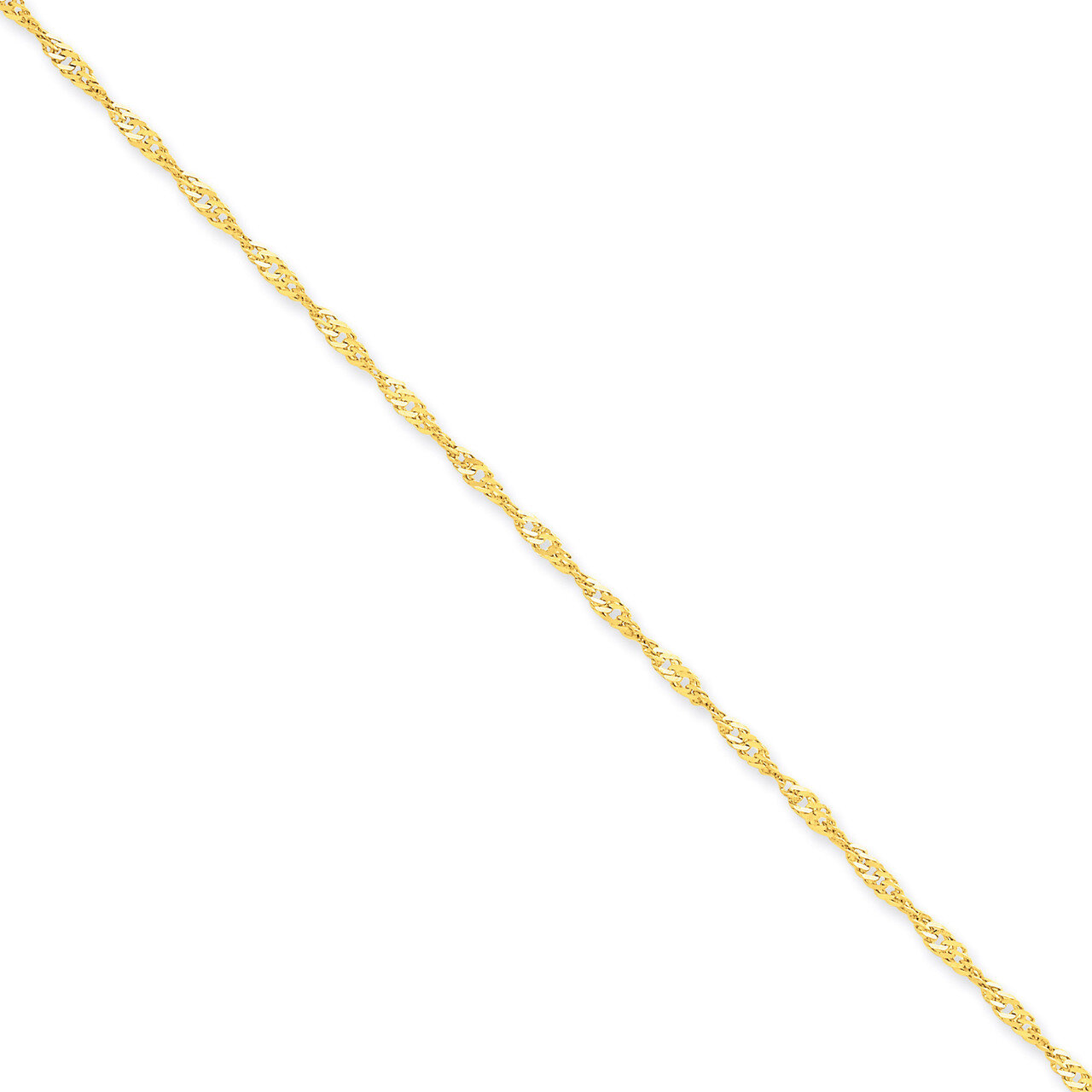 2mm Singapore Chain 7 Inch 14k Gold PEN11-7, MPN: PEN11-7, 886774430614