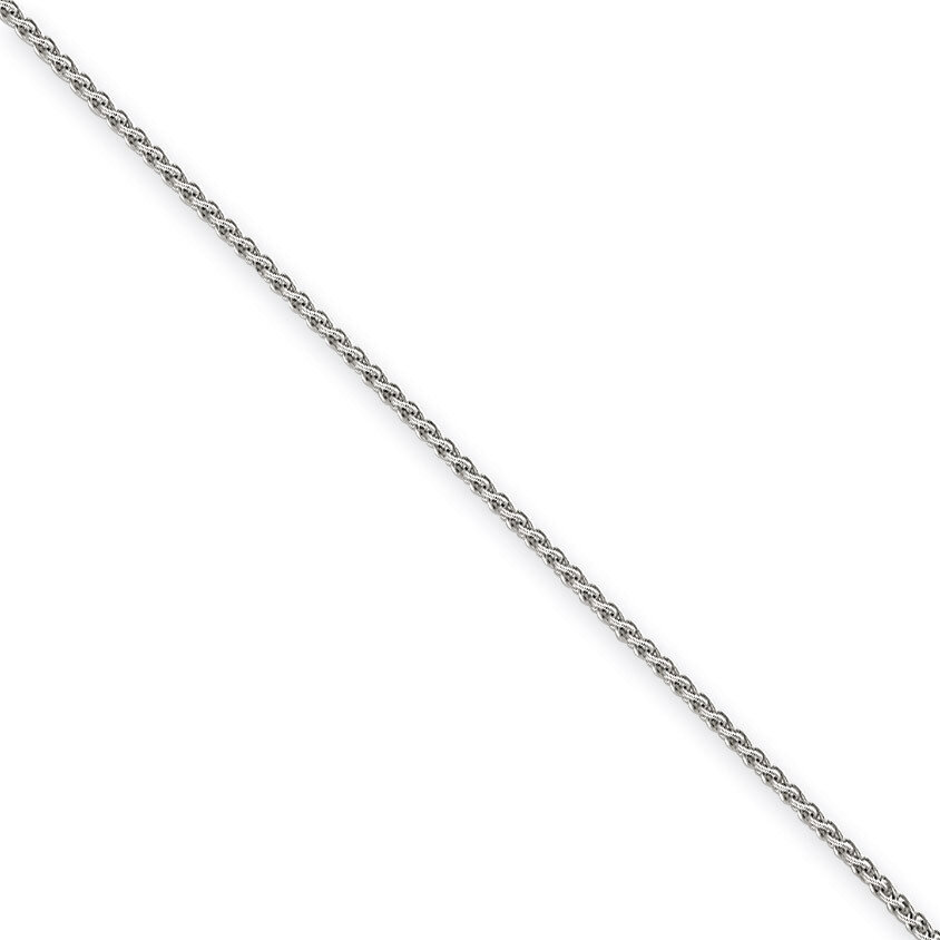 1.65mm Solid Polished Spiga Chain 24 Inch 14k White Gold PEN121-24, MPN: PEN121-24, 883957000534