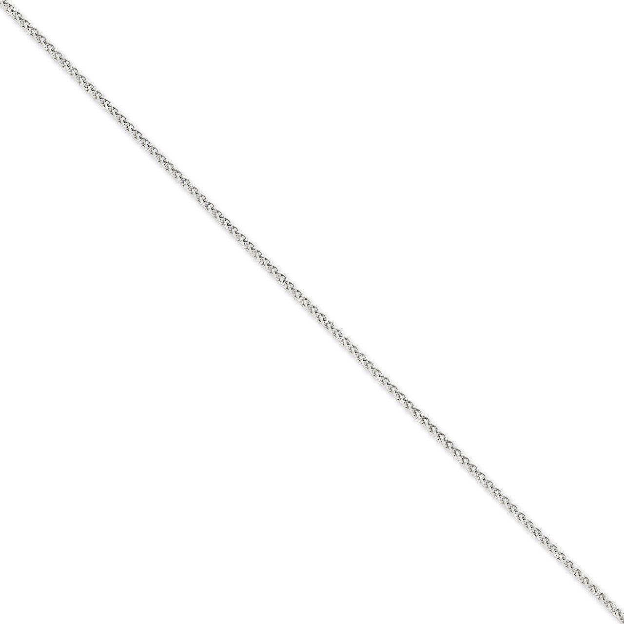 2.25mm Solid Polished Spiga Chain 18 Inch 14k White Gold PEN122-18