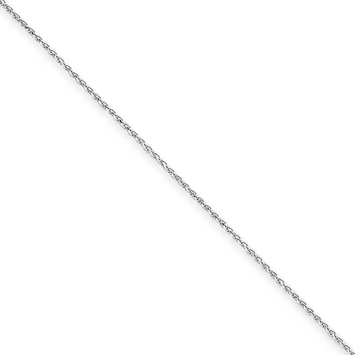 1.2mm Solid Diamond-cut Spiga Chain 7 Inch 14k White Gold PEN127-7, MPN: PEN127-7, 886774431116