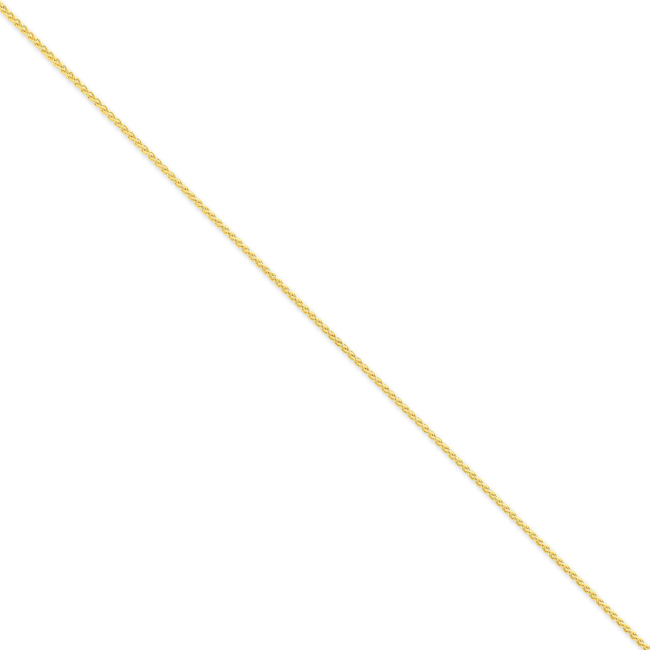 1.65mm Solid Polished Spiga Chain 7 Inch 14k Gold PEN134-7