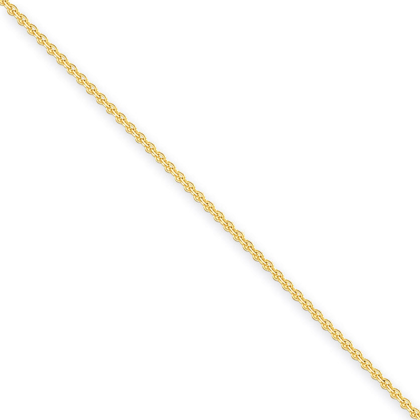 2mm Solid Polished Cable Chain 18 Inch 14k Gold PEN138-18, MPN: PEN138-18, 883957138183