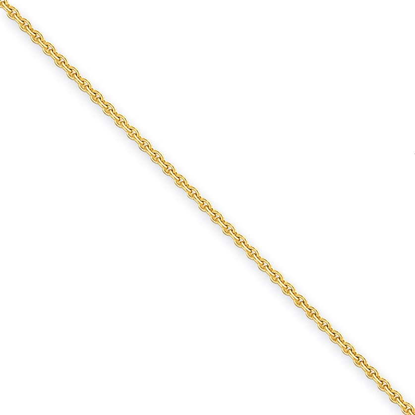 2.2mm Solid Polished Cable Chain 18 Inch 14k Gold PEN139-18, MPN: PEN139-18, 886774432519