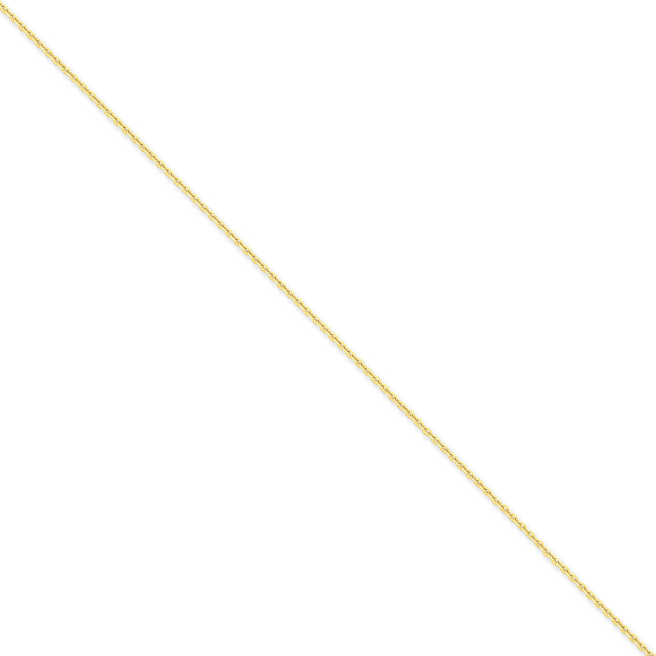 1.65mm Solid Diamond-cut Cable Chain 18 Inch 14k Gold PEN141-18